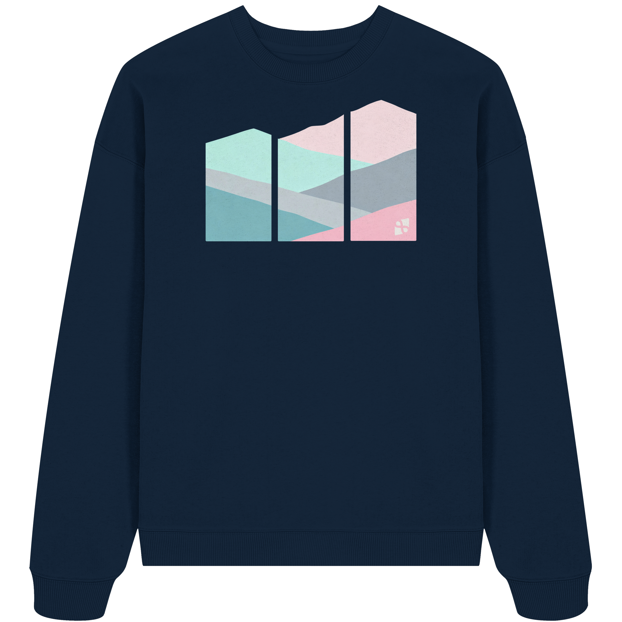 Pastell Mountain - Organic Oversize Sweatshirt