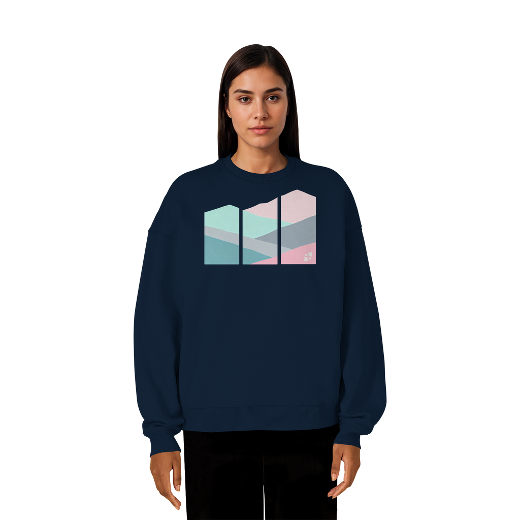 Pastell Mountain - Organic Oversize Sweatshirt