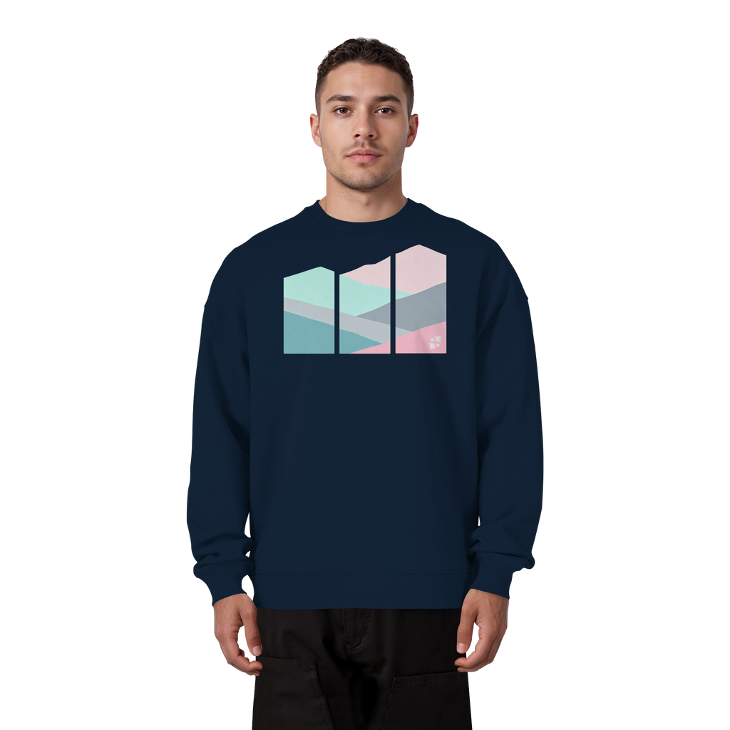 Pastell Mountain - Organic Oversize Sweatshirt