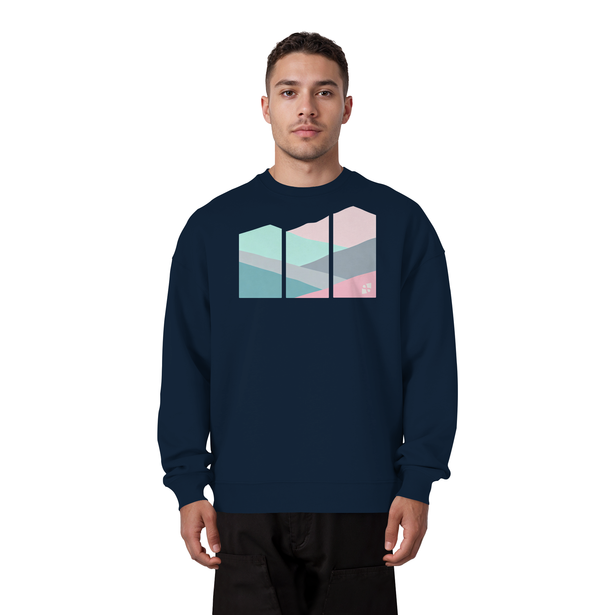 Pastell Mountain - Organic Oversize Sweatshirt