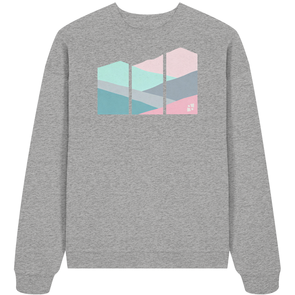 Pastell Mountain - Organic Oversize Sweatshirt