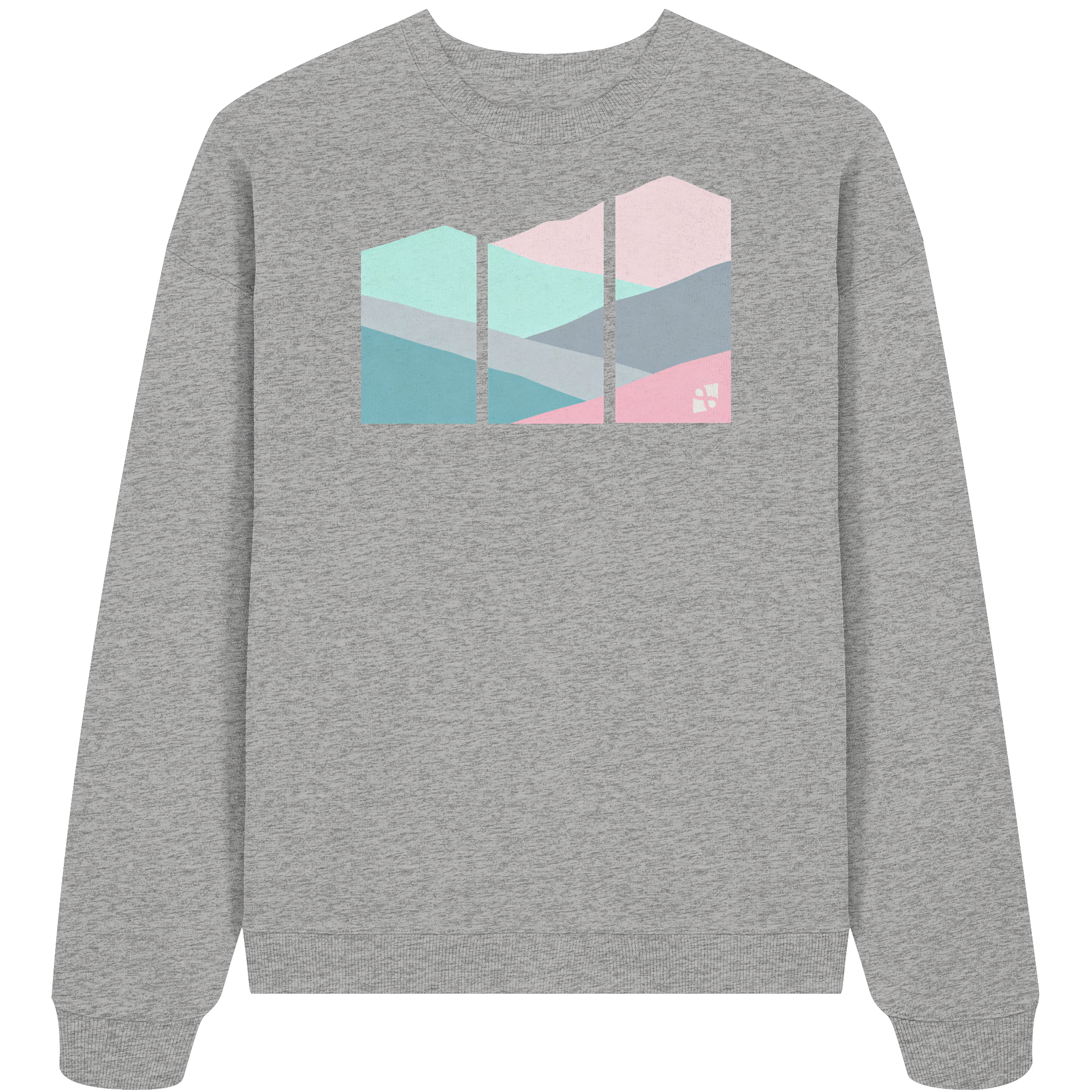 Pastell Mountain - Organic Oversize Sweatshirt