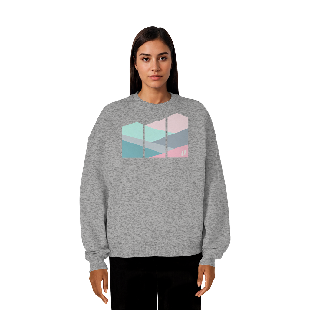 Pastell Mountain - Organic Oversize Sweatshirt