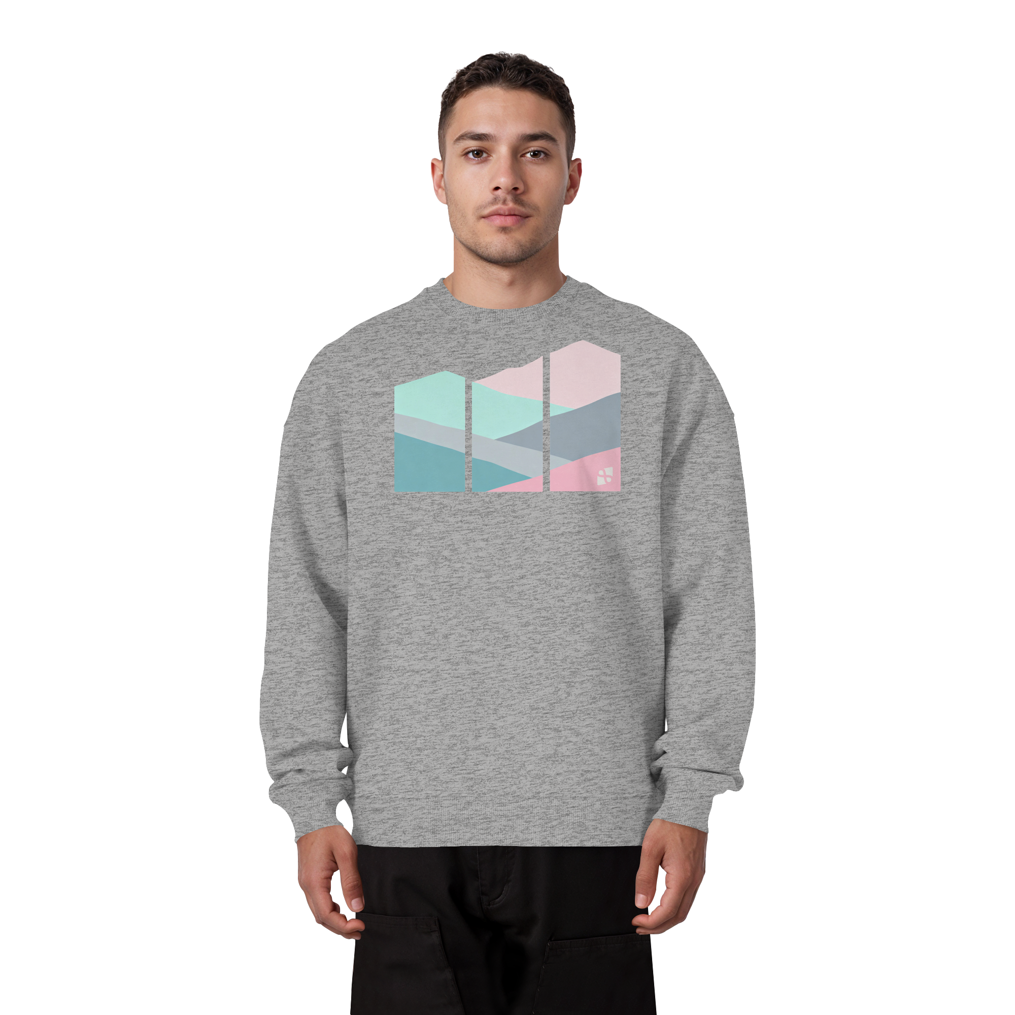 Pastell Mountain - Organic Oversize Sweatshirt