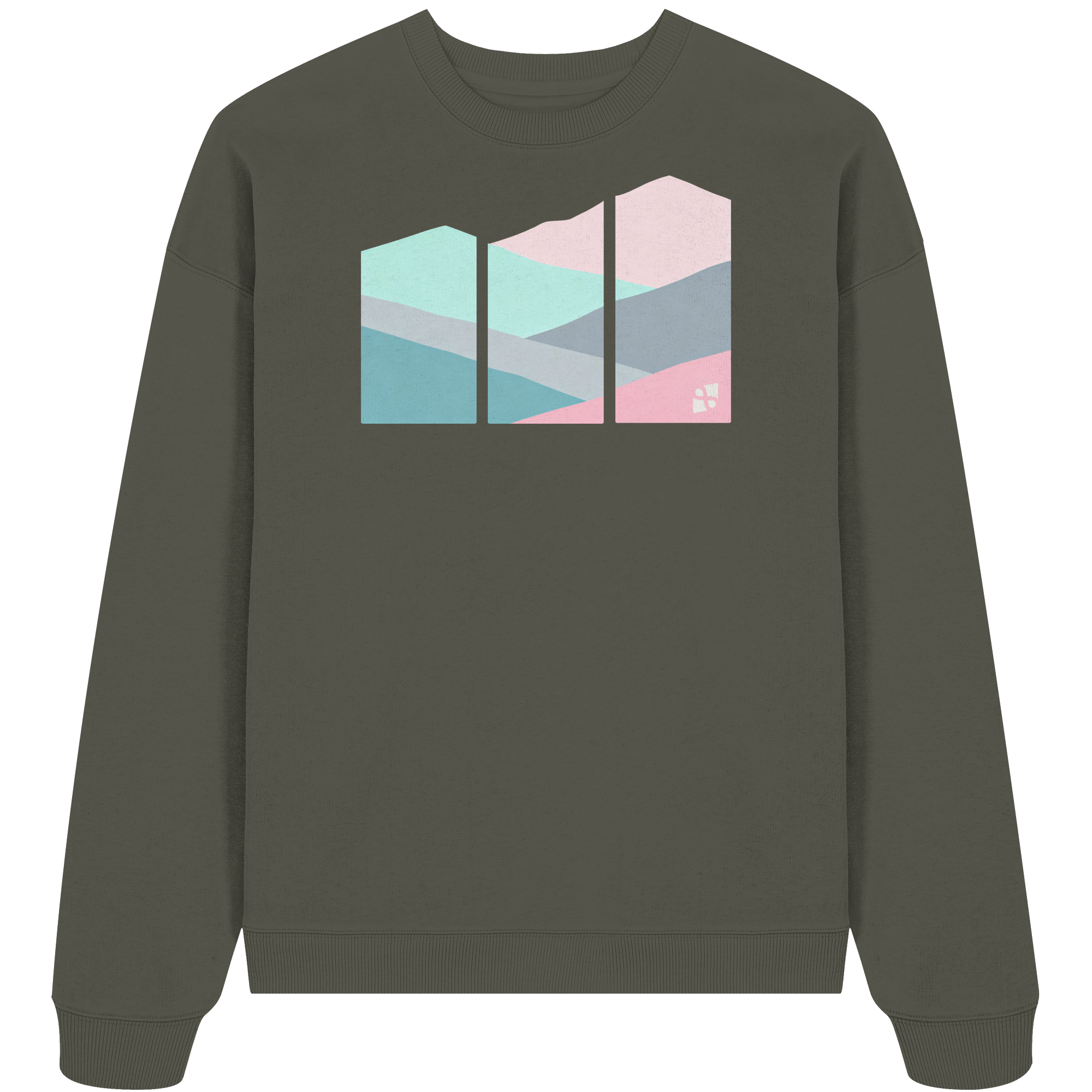 Pastell Mountain - Organic Oversize Sweatshirt