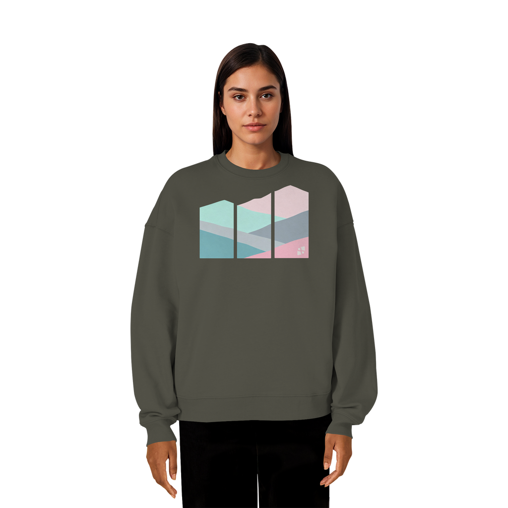 Pastell Mountain - Organic Oversize Sweatshirt