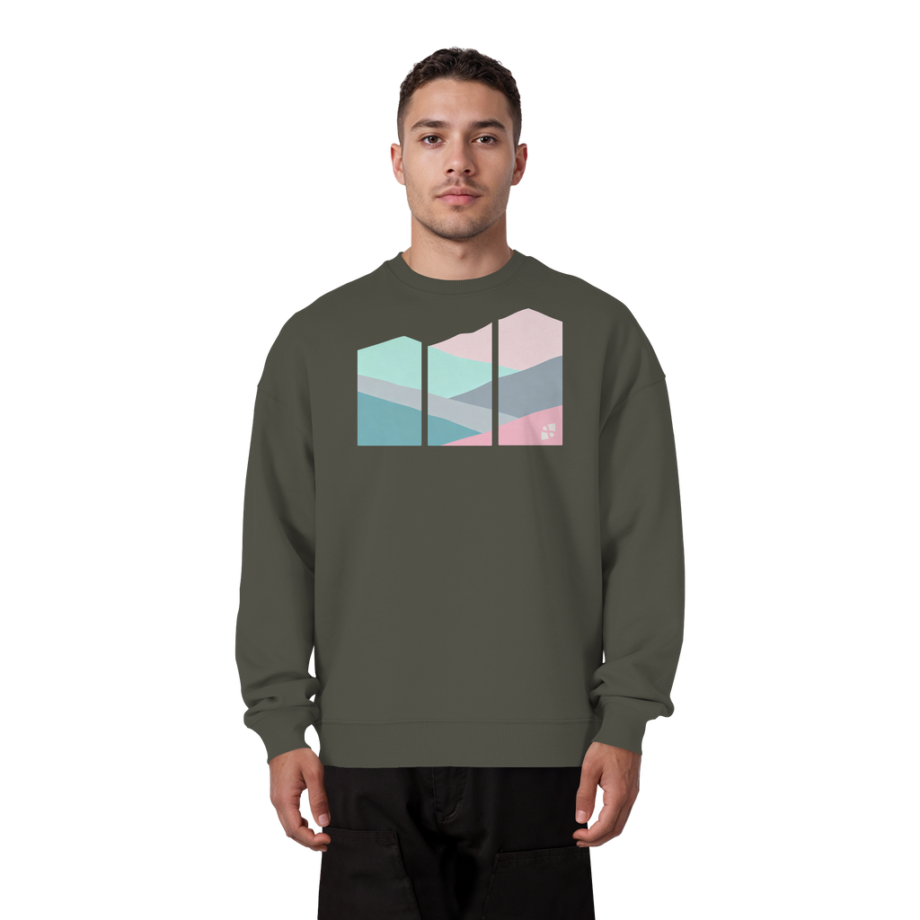 Pastell Mountain - Organic Oversize Sweatshirt