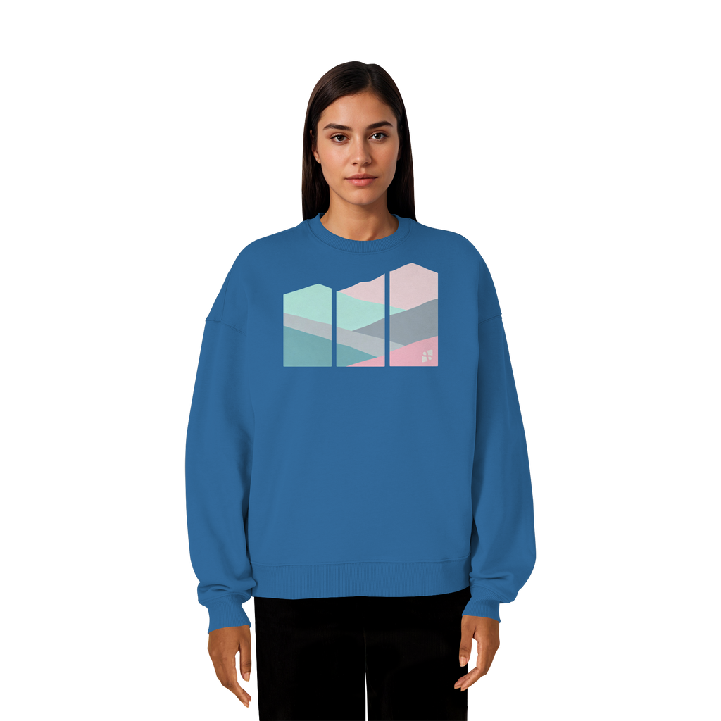 Pastell Mountain - Organic Oversize Sweatshirt