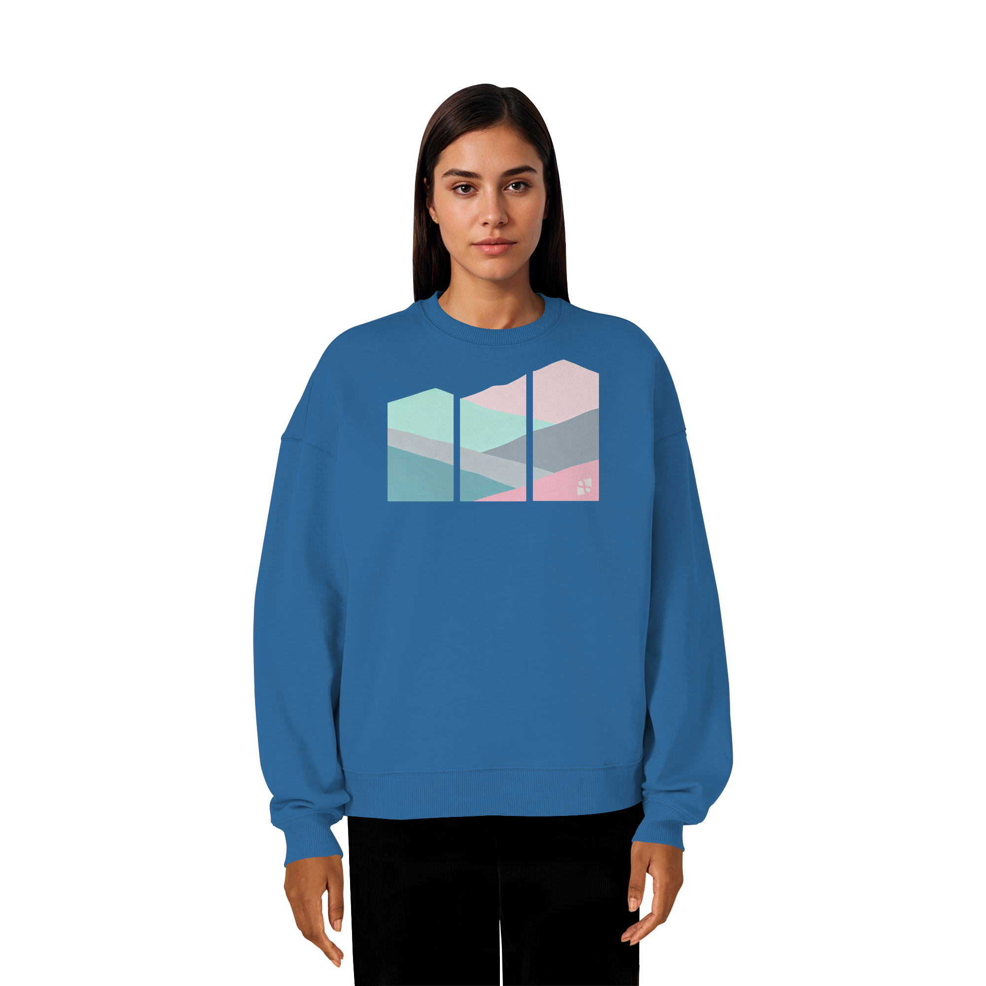 Pastell Mountain - Organic Oversize Sweatshirt
