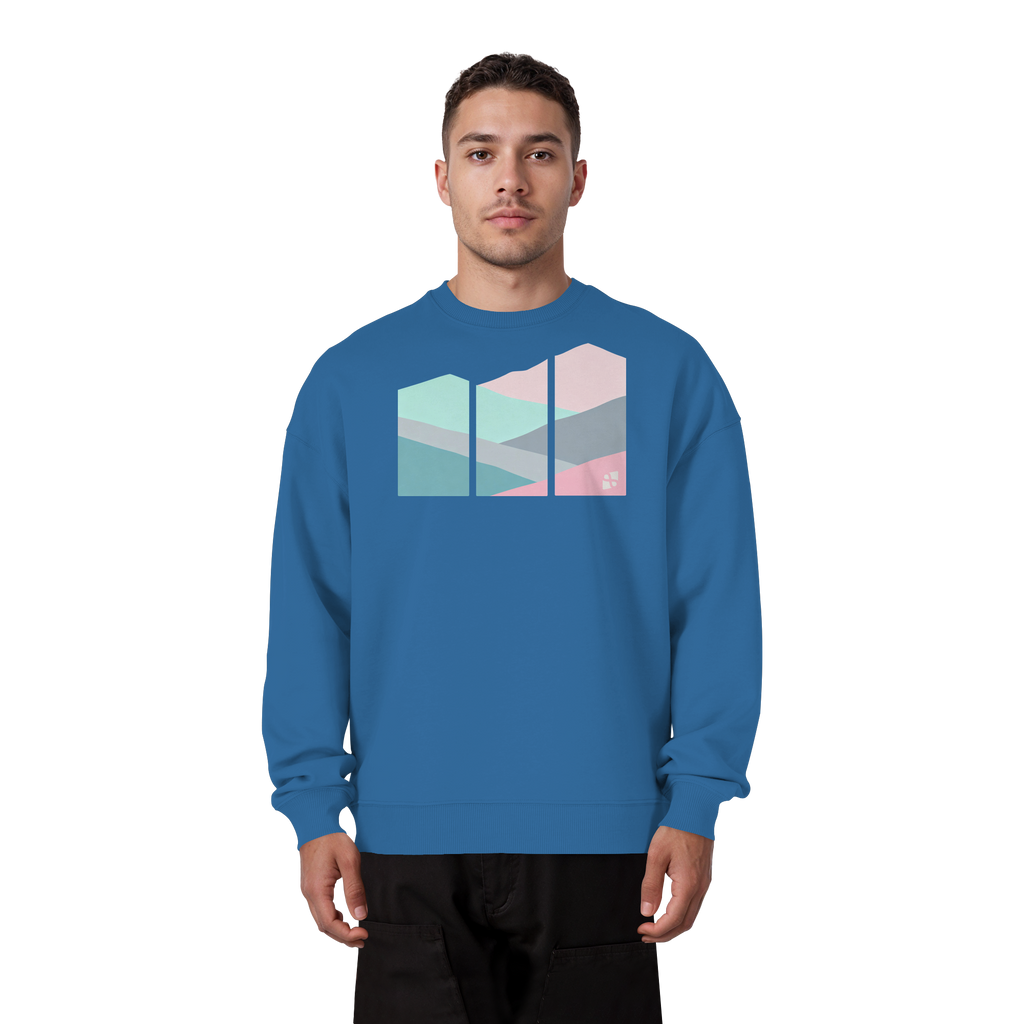 Pastell Mountain - Organic Oversize Sweatshirt