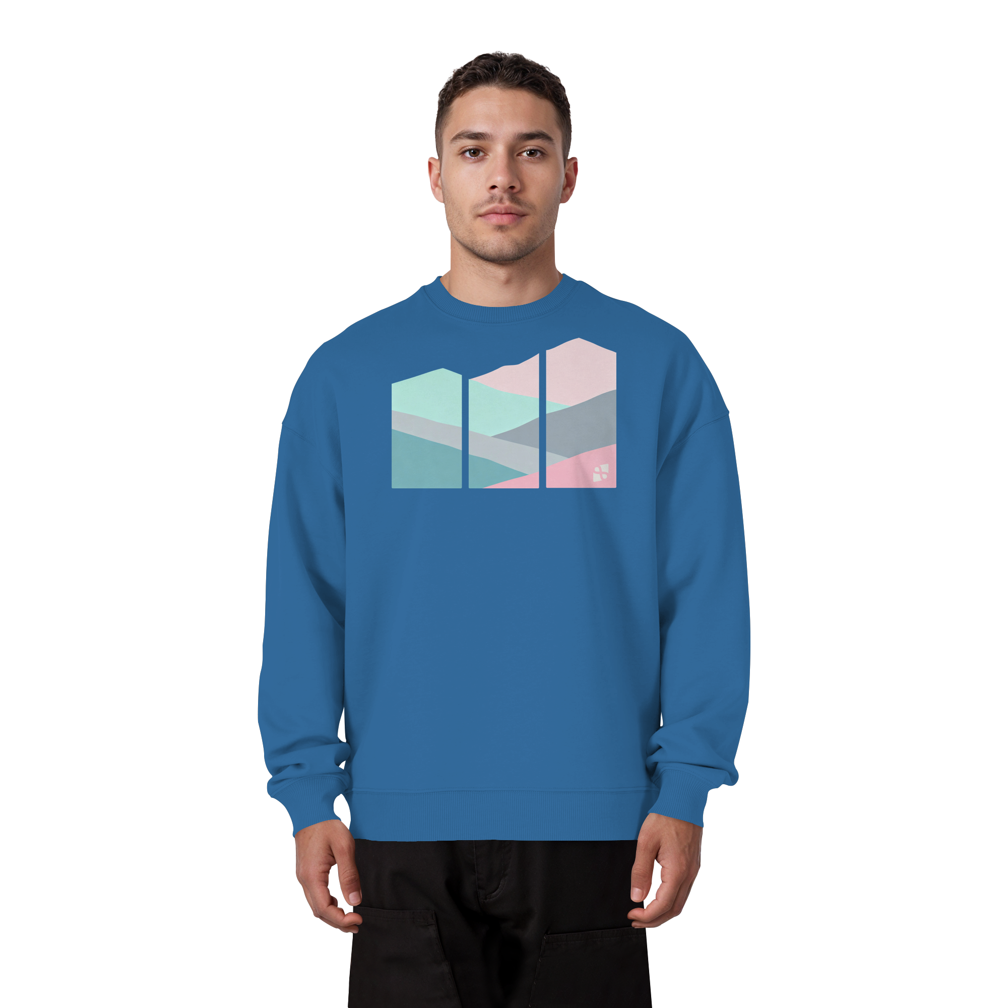 Pastell Mountain - Organic Oversize Sweatshirt