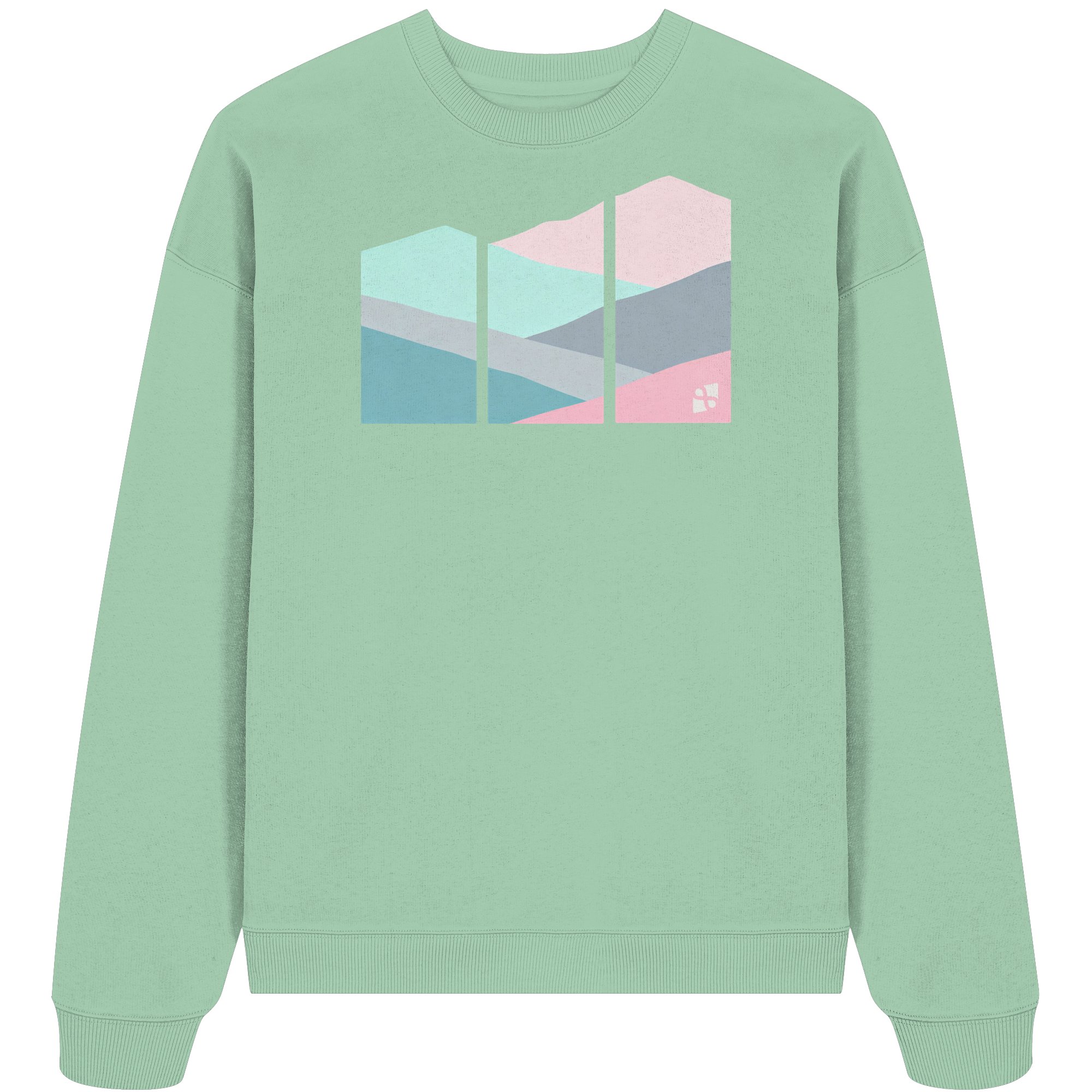 Pastell Mountain - Organic Oversize Sweatshirt
