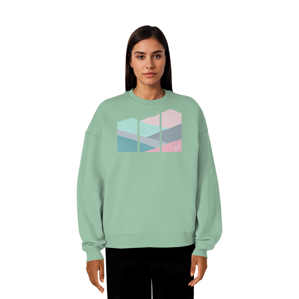 Pastell Mountain - Organic Oversize Sweatshirt