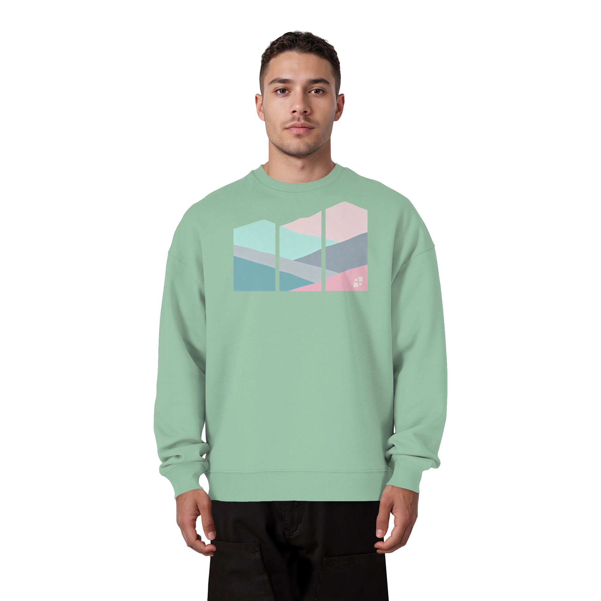 Pastell Mountain - Organic Oversize Sweatshirt