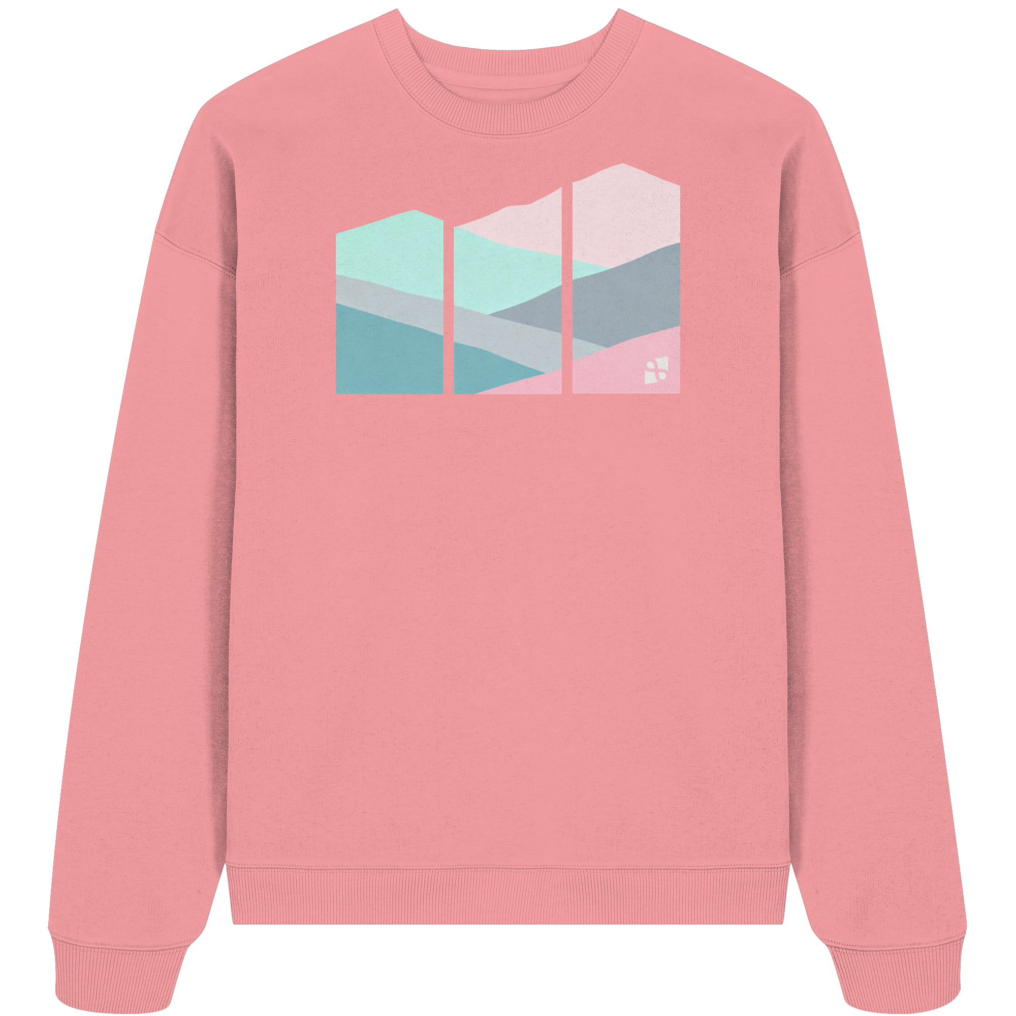 Pastell Mountain - Organic Oversize Sweatshirt