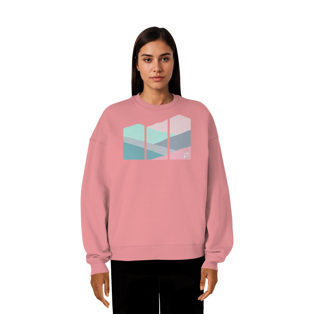 Pastell Mountain - Organic Oversize Sweatshirt