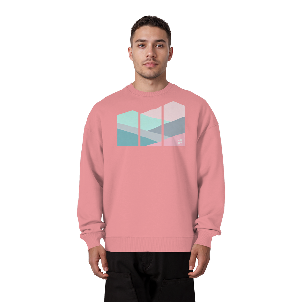 Pastell Mountain - Organic Oversize Sweatshirt
