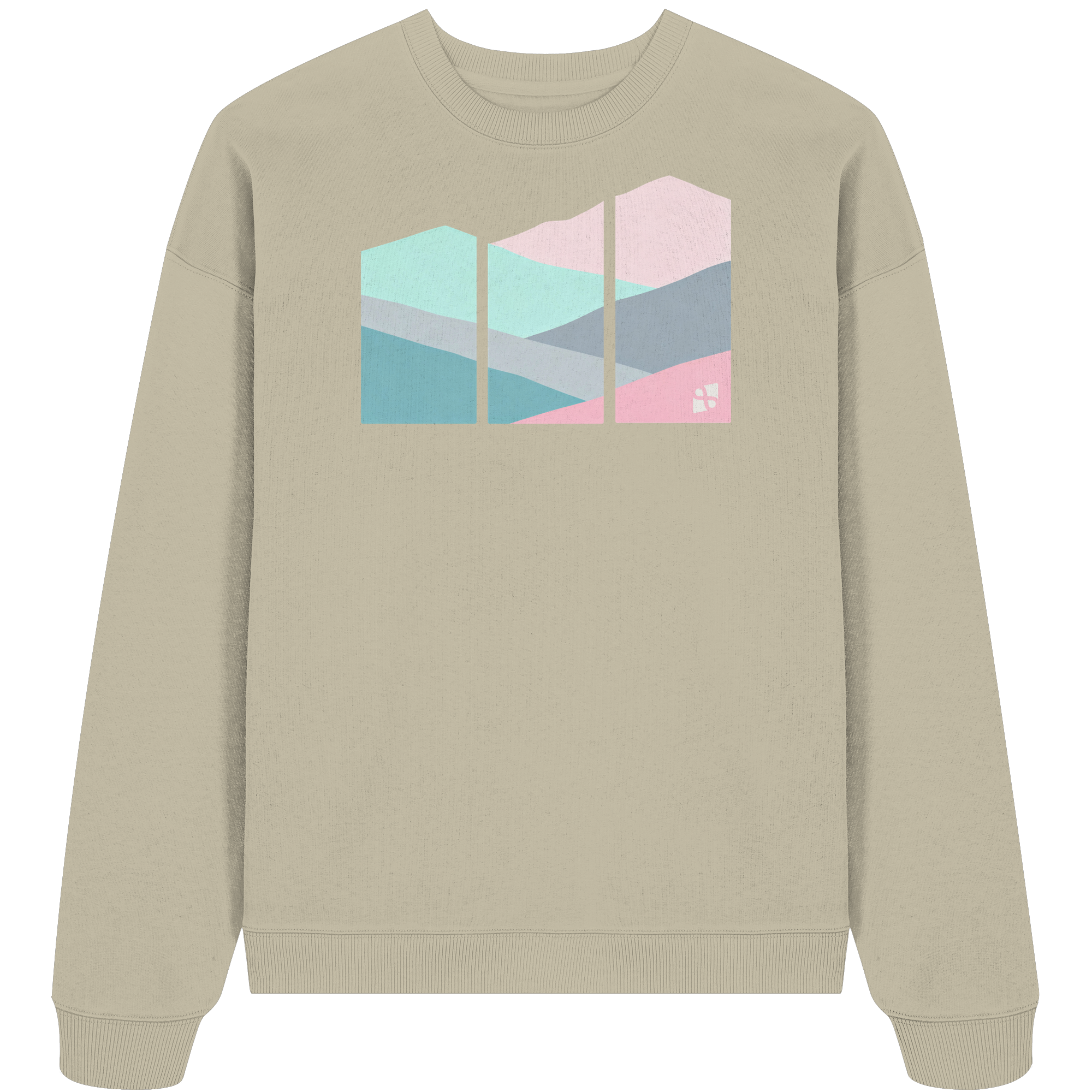 Pastell Mountain - Organic Oversize Sweatshirt