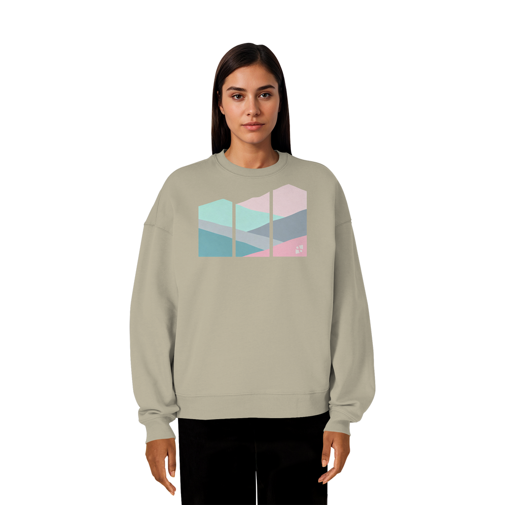 Pastell Mountain - Organic Oversize Sweatshirt