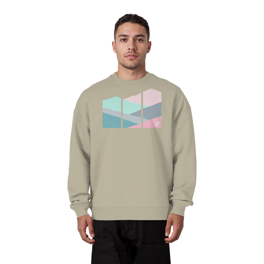 Pastell Mountain - Organic Oversize Sweatshirt