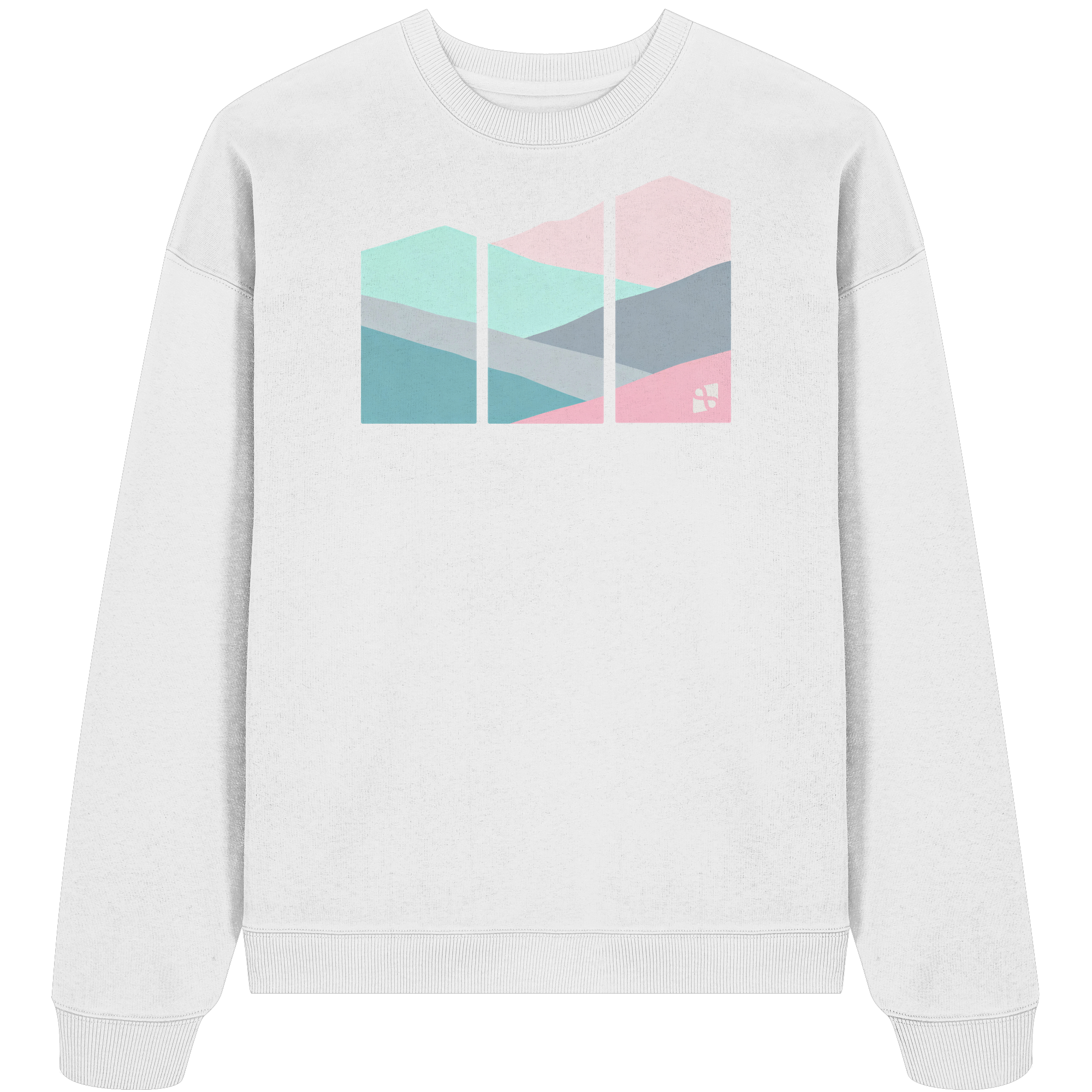 Pastell Mountain - Organic Oversize Sweatshirt