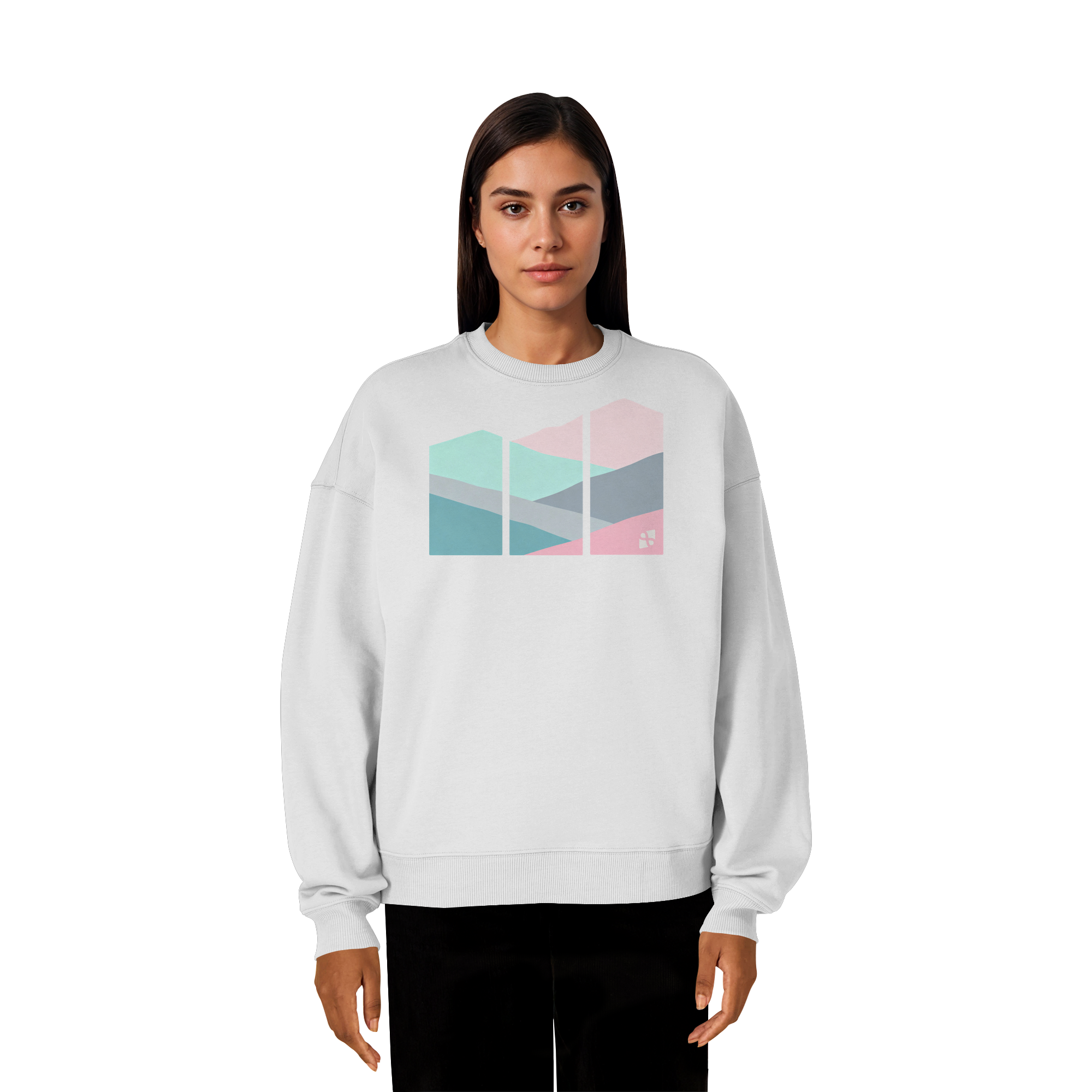 Pastell Mountain - Organic Oversize Sweatshirt