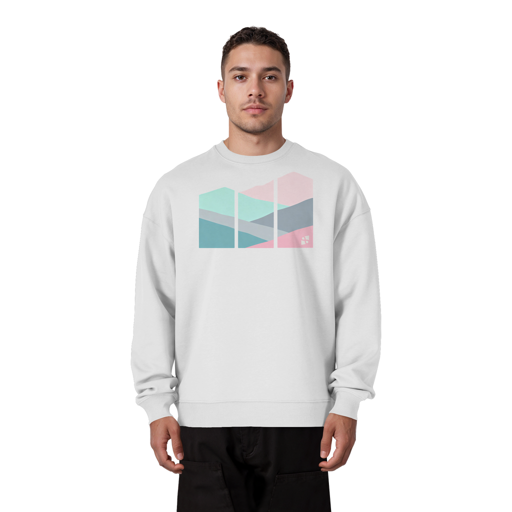 Pastell Mountain - Organic Oversize Sweatshirt