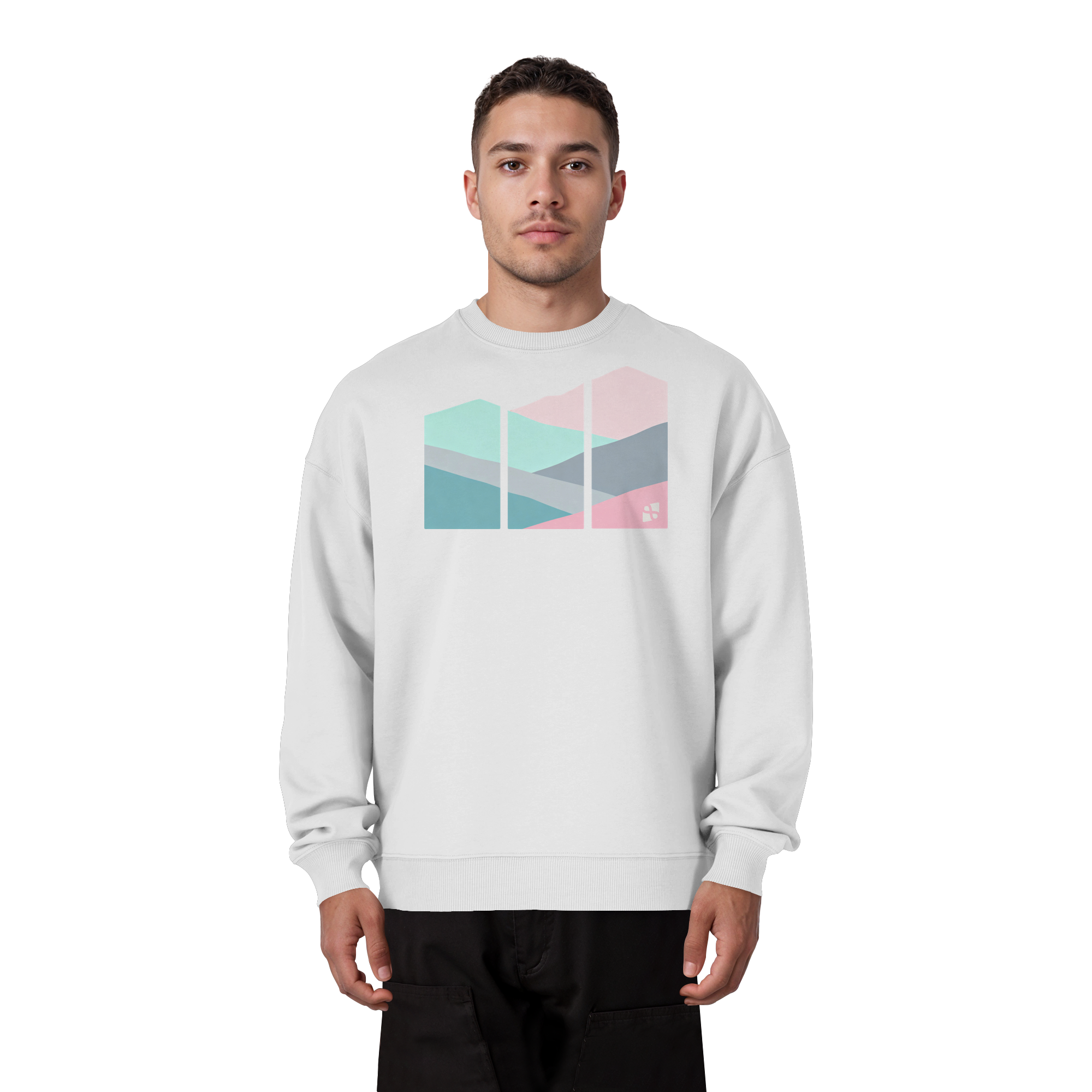 Pastell Mountain - Organic Oversize Sweatshirt