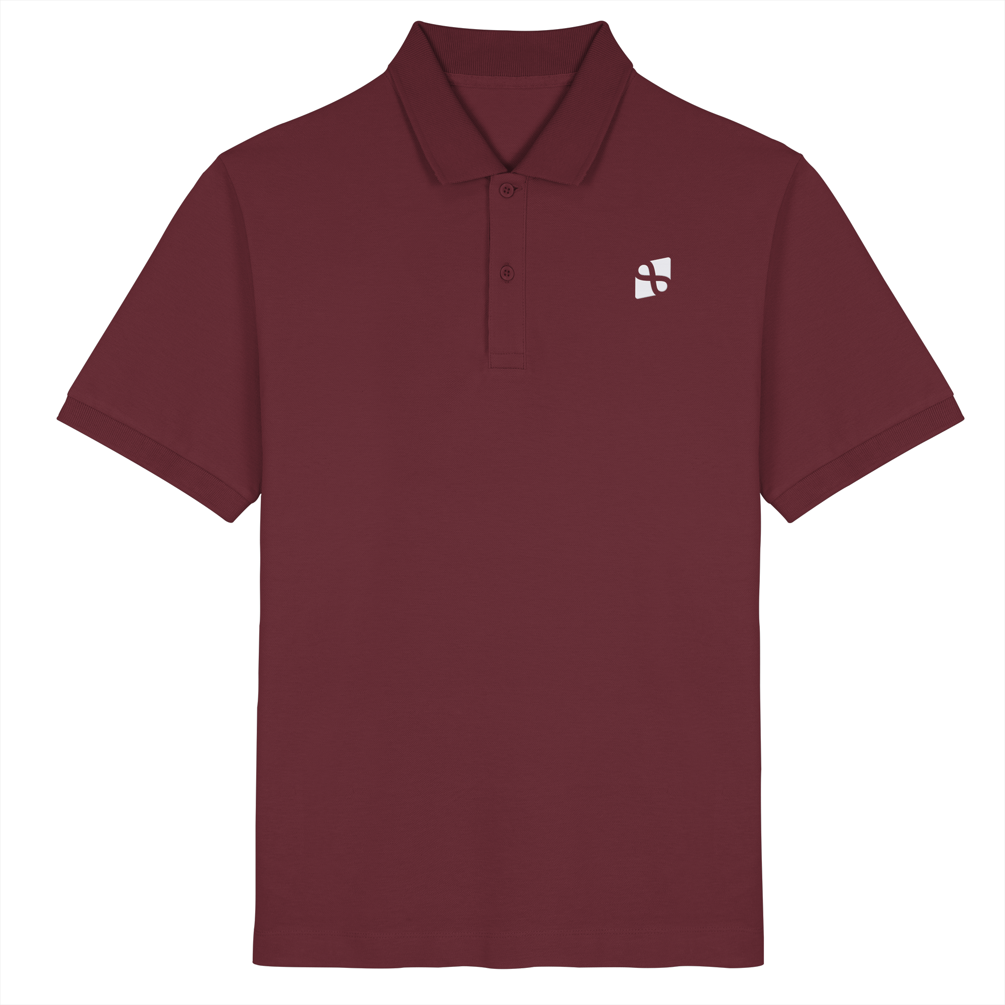 LEAUX Icon white Organic Poloshirt