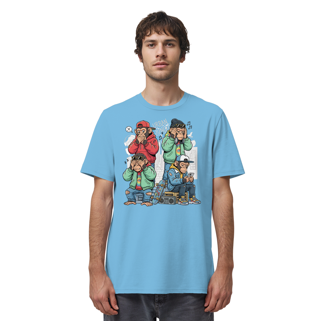 Die vier Stadtaffen - Organic Shirt