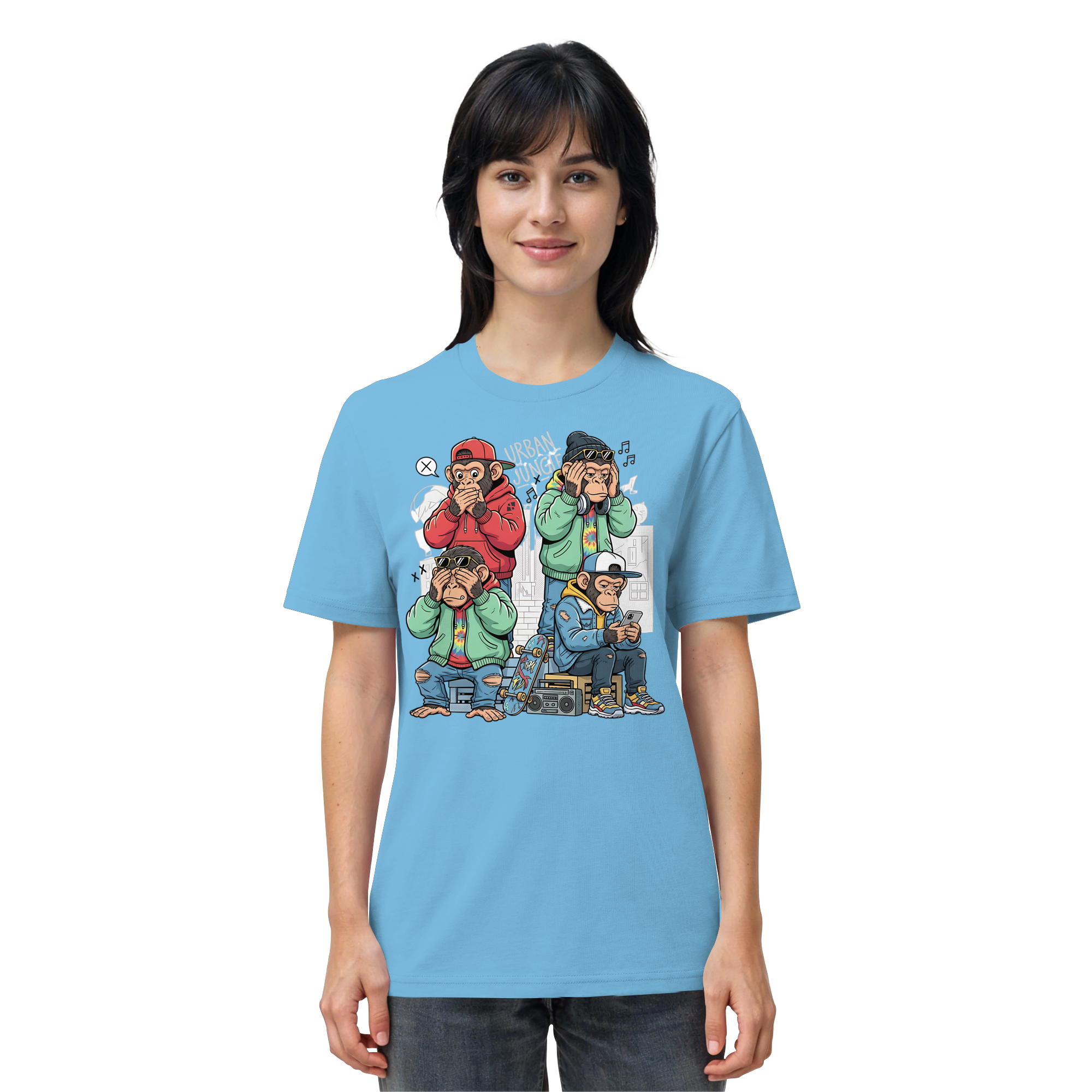 Die vier Stadtaffen - Organic Shirt