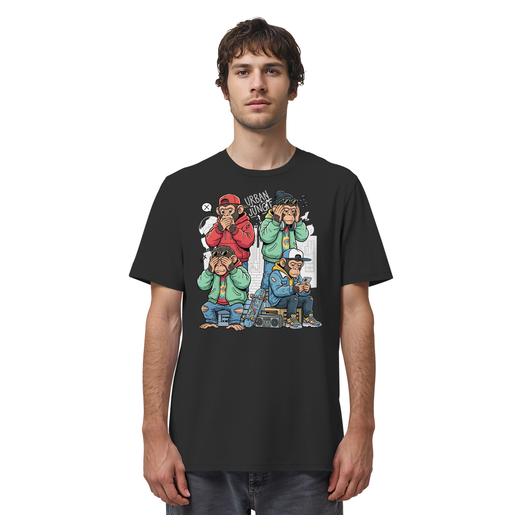 Die vier Stadtaffen - Organic Shirt