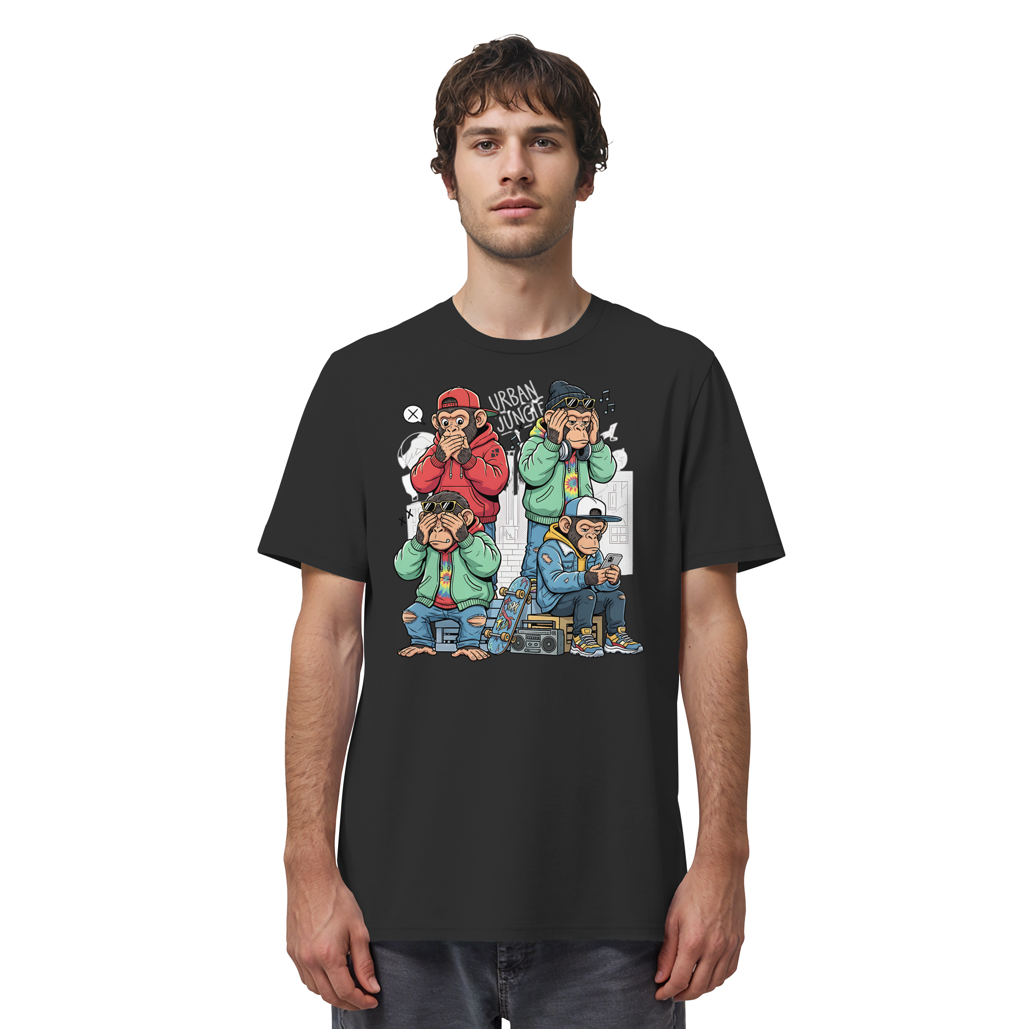 Die vier Stadtaffen - Organic Shirt