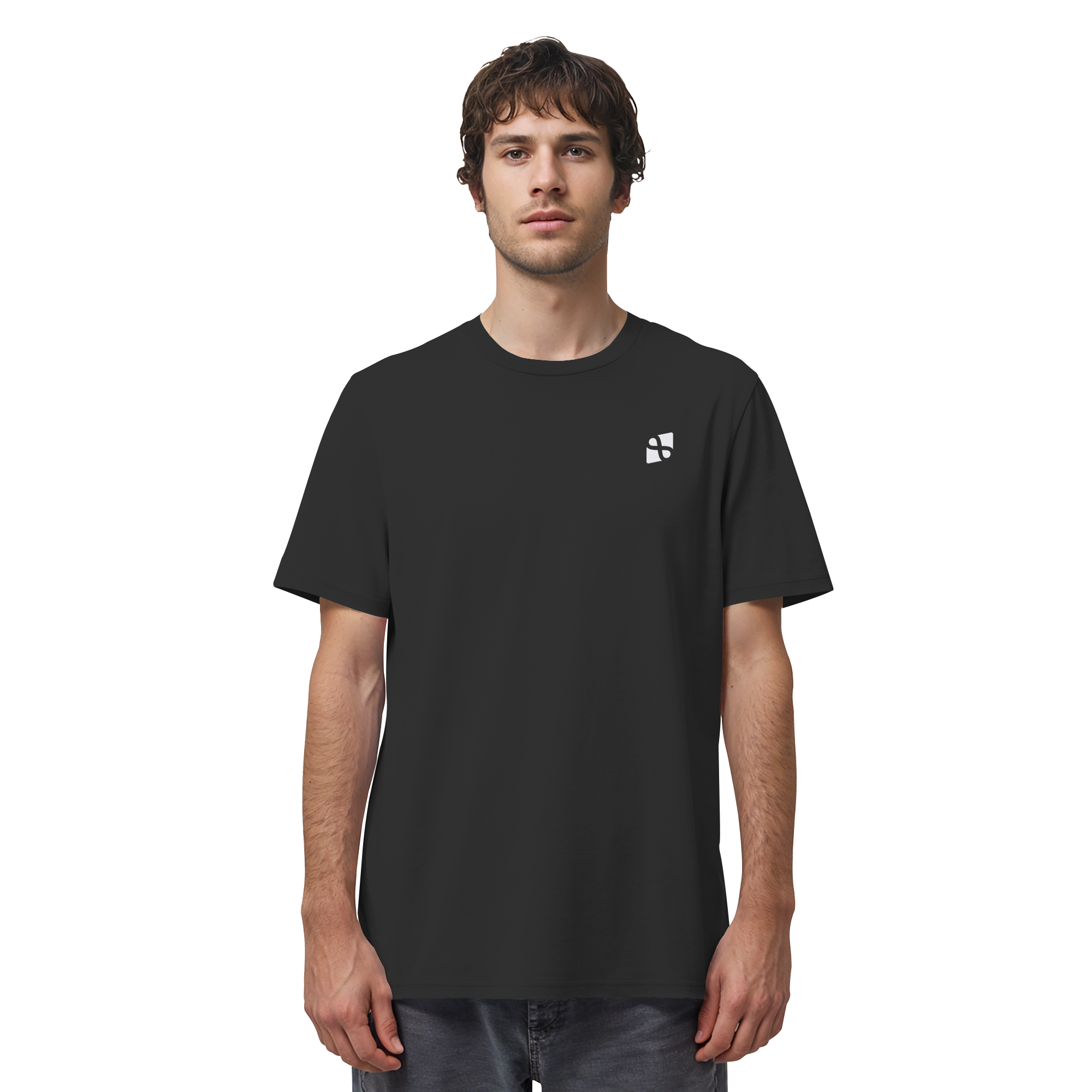 Tannenhäher mit Zirbelnuss + Emblem Stick - Organic Shirt