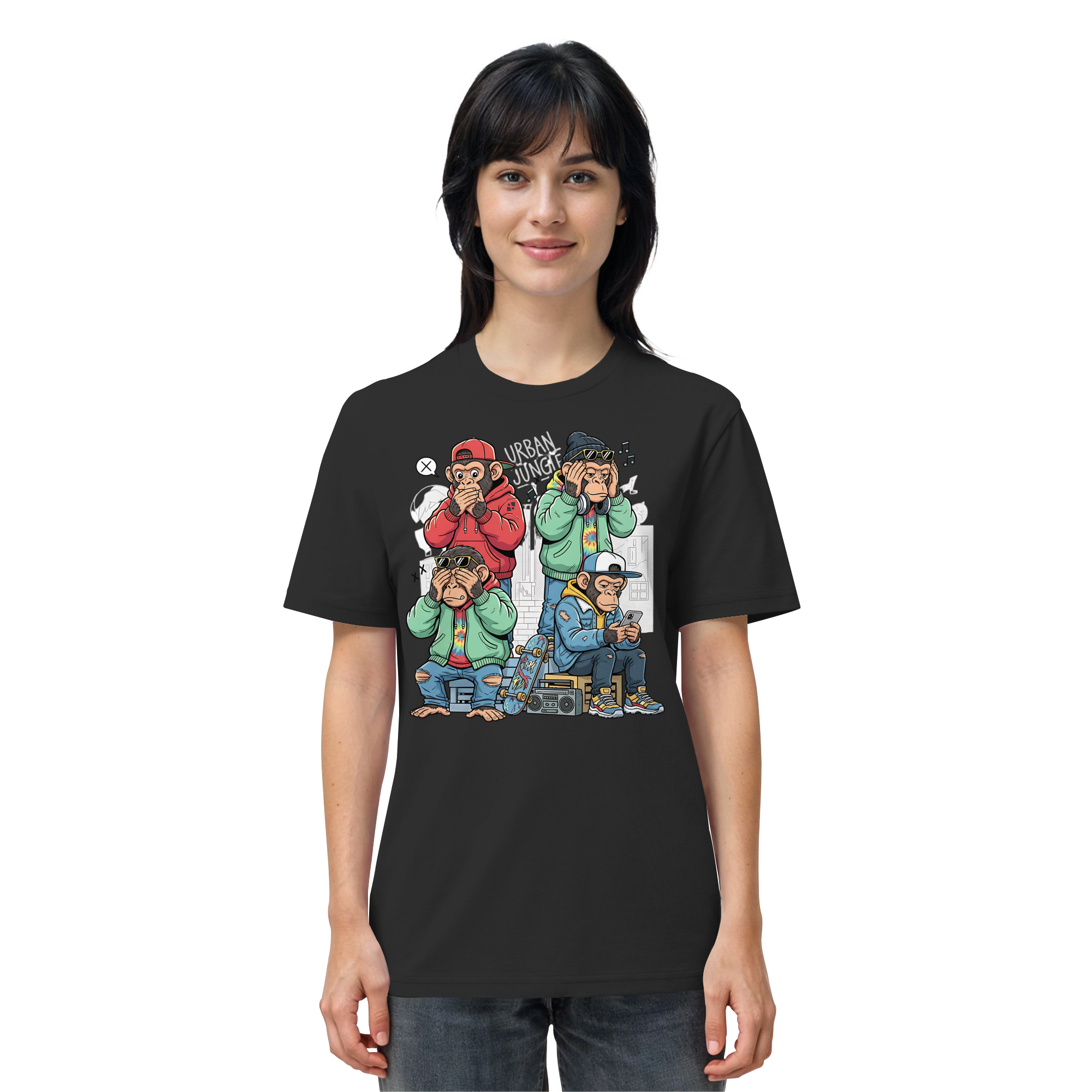 Die vier Stadtaffen - Organic Shirt