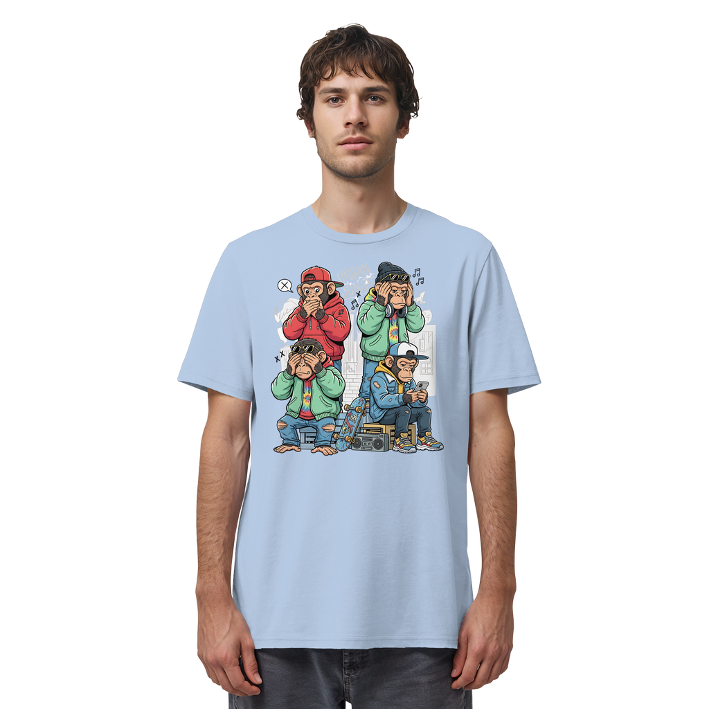 Die vier Stadtaffen - Organic Shirt