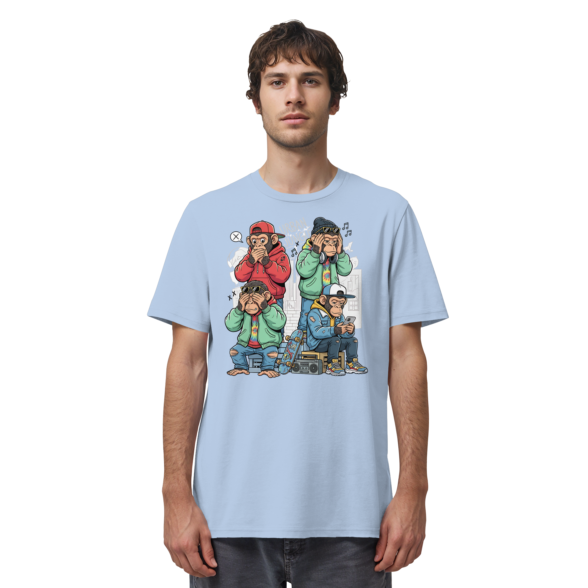 Die vier Stadtaffen - Organic Shirt