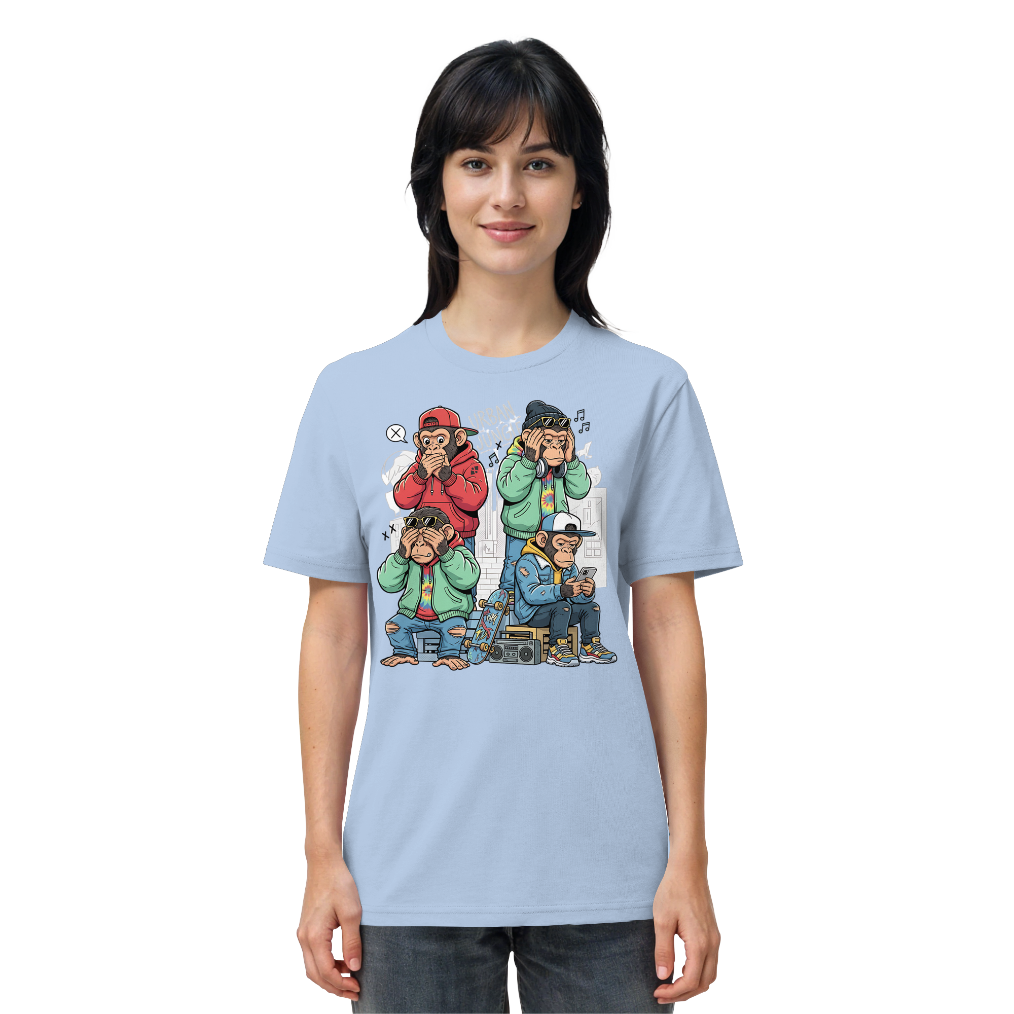 Die vier Stadtaffen - Organic Shirt
