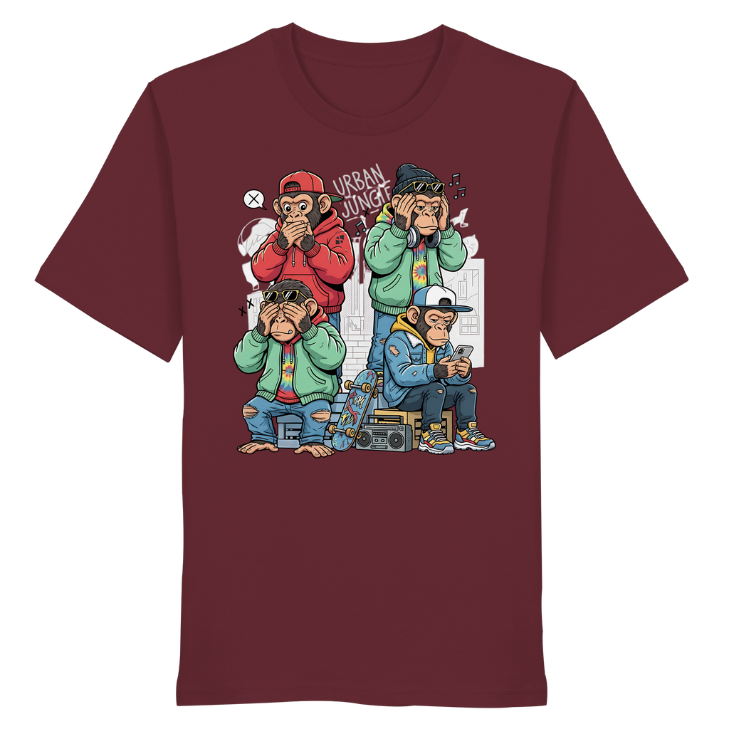 Die vier Stadtaffen - Organic Shirt