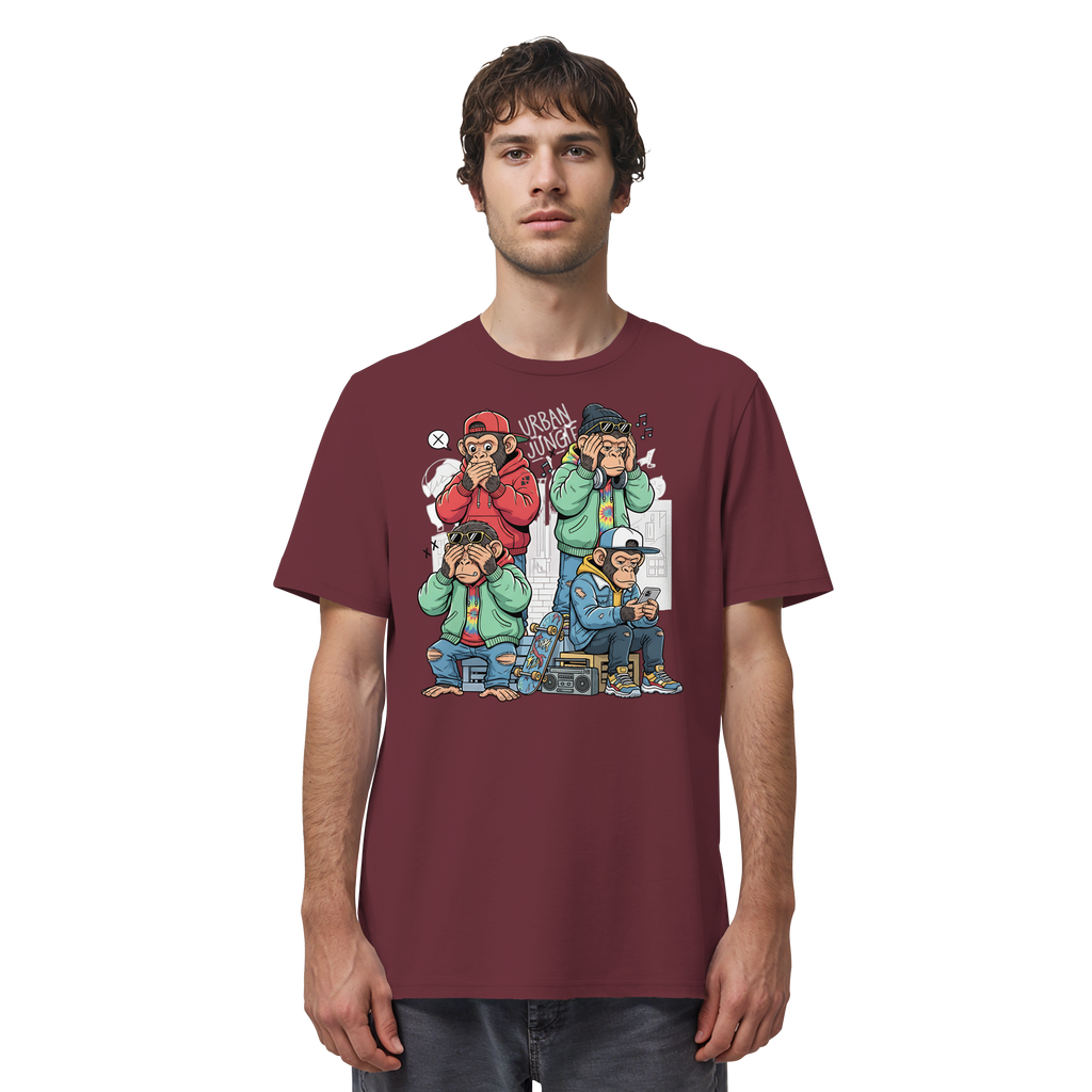 Die vier Stadtaffen - Organic Shirt