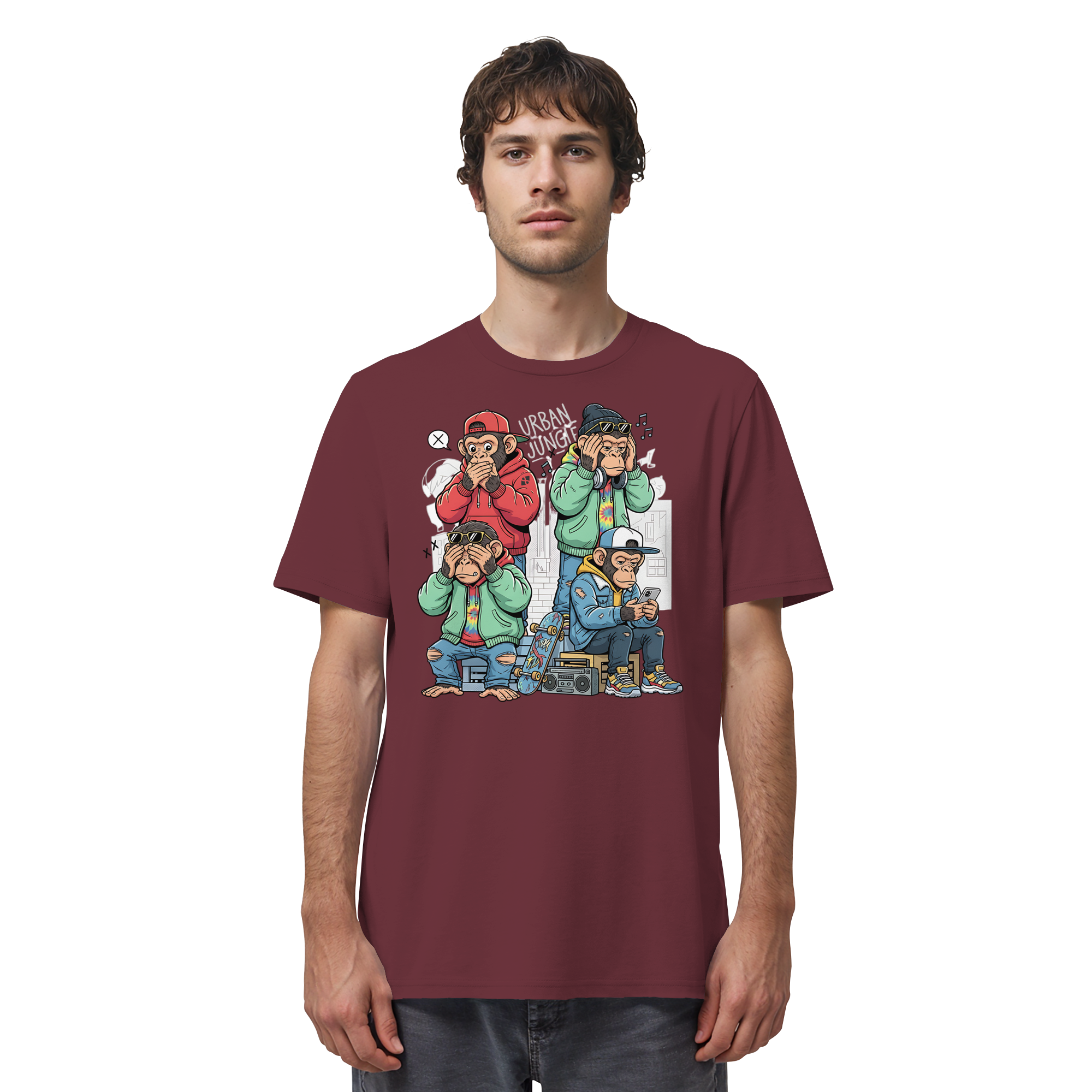 Die vier Stadtaffen - Organic Shirt