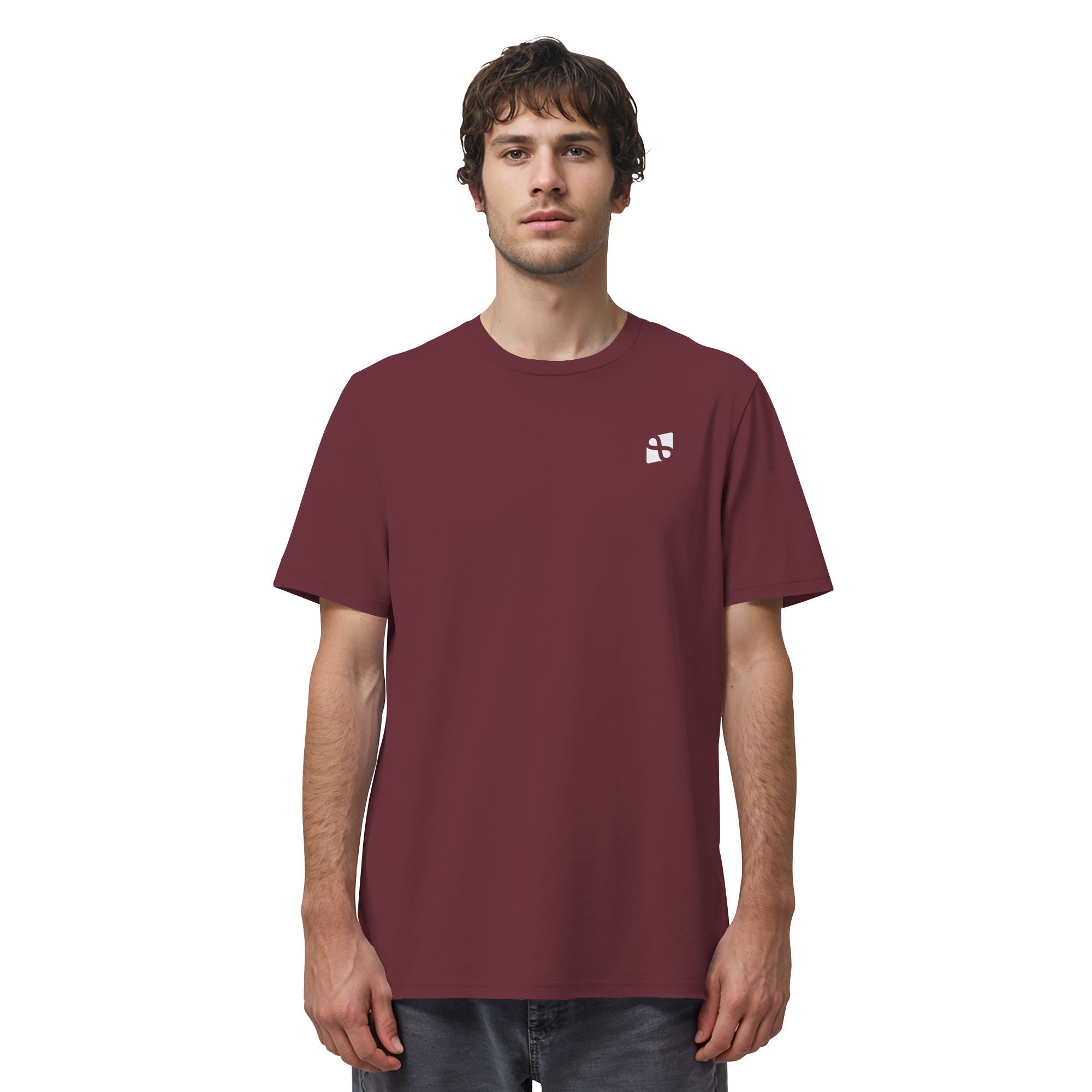 Tannenhäher mit Zirbelnuss + Emblem Stick - Organic Shirt