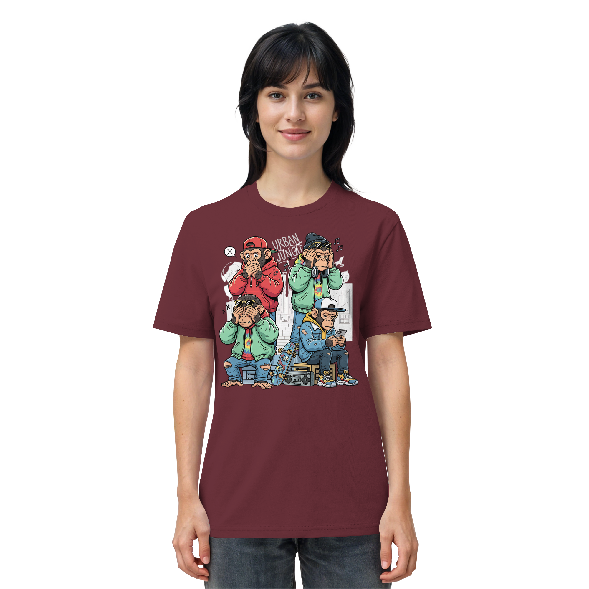 Die vier Stadtaffen - Organic Shirt