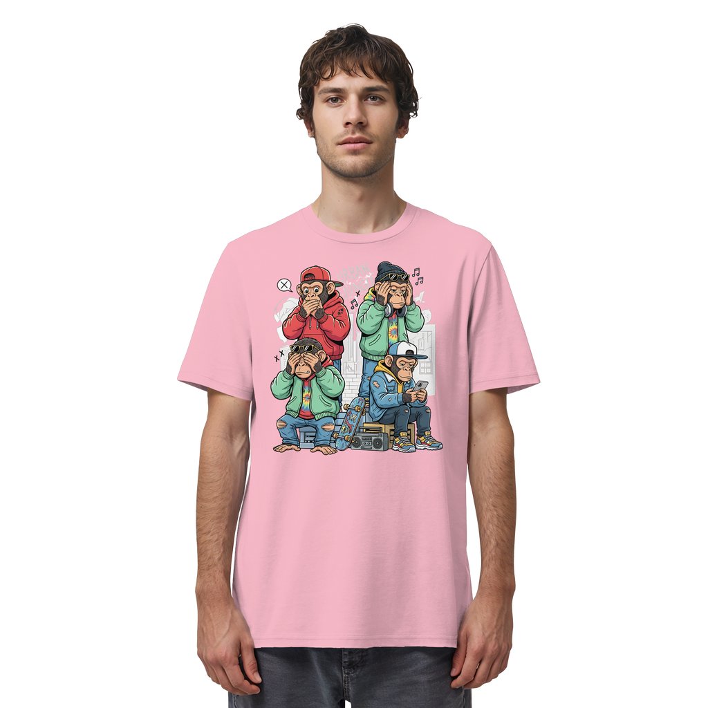 Die vier Stadtaffen - Organic Shirt