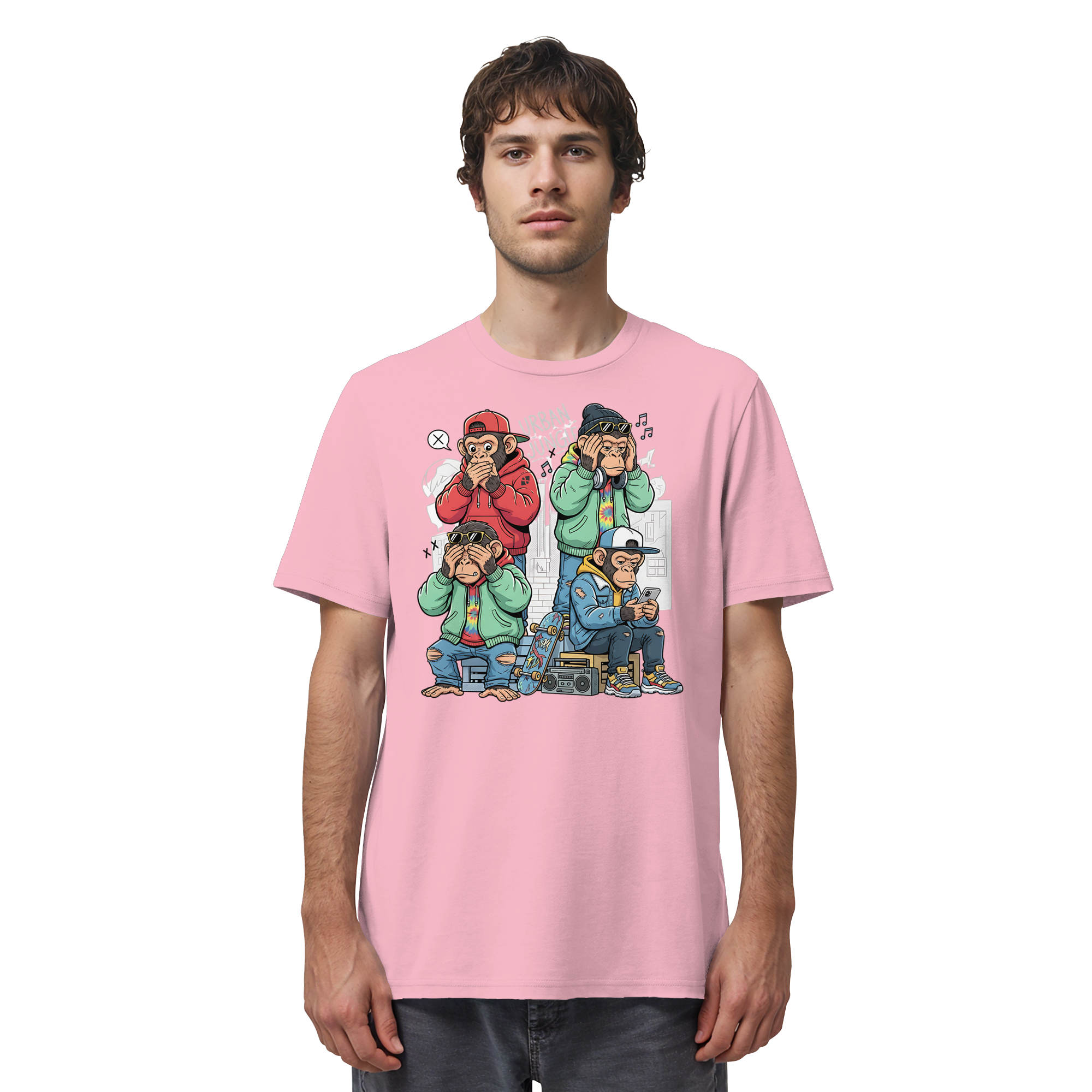 Die vier Stadtaffen - Organic Shirt