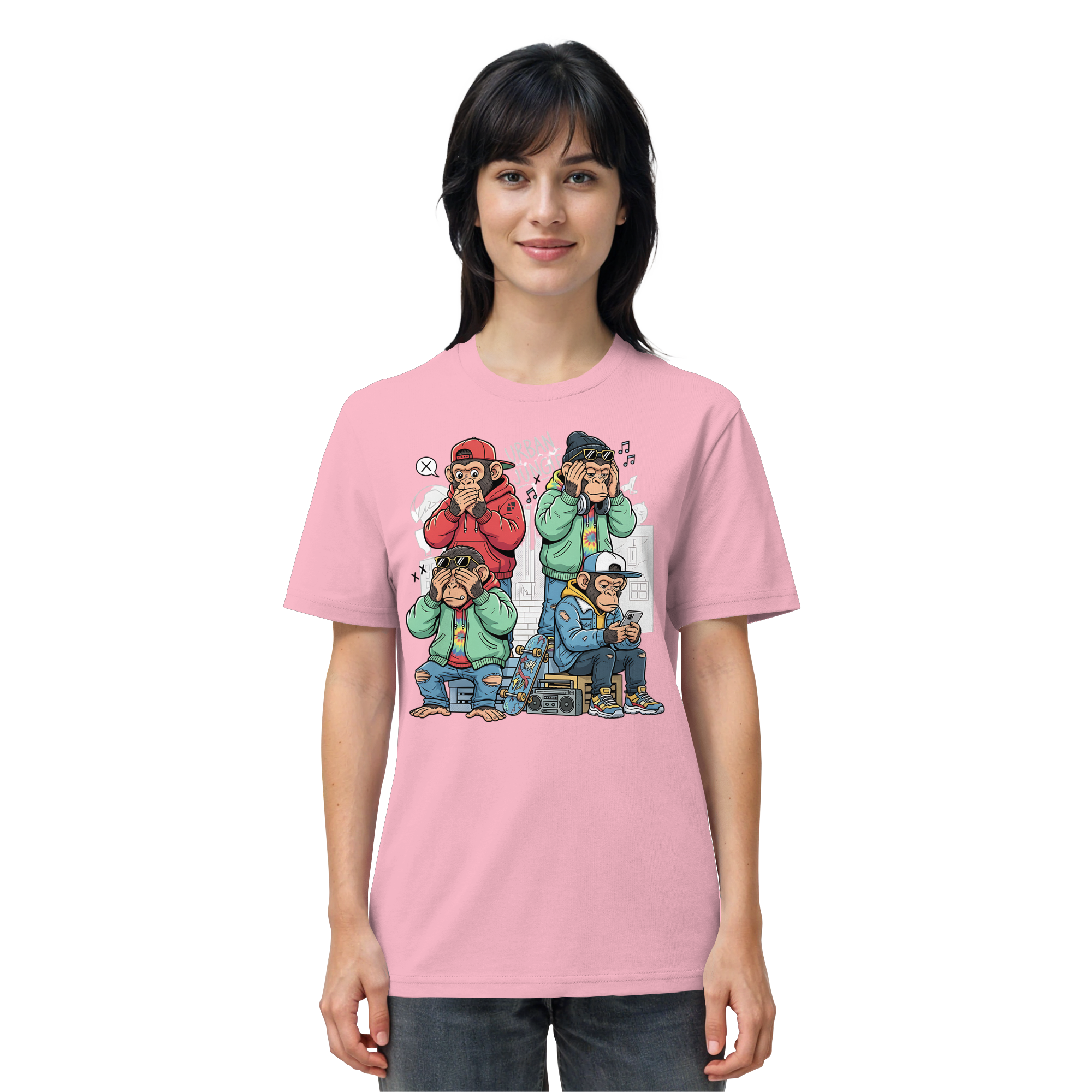 Die vier Stadtaffen - Organic Shirt