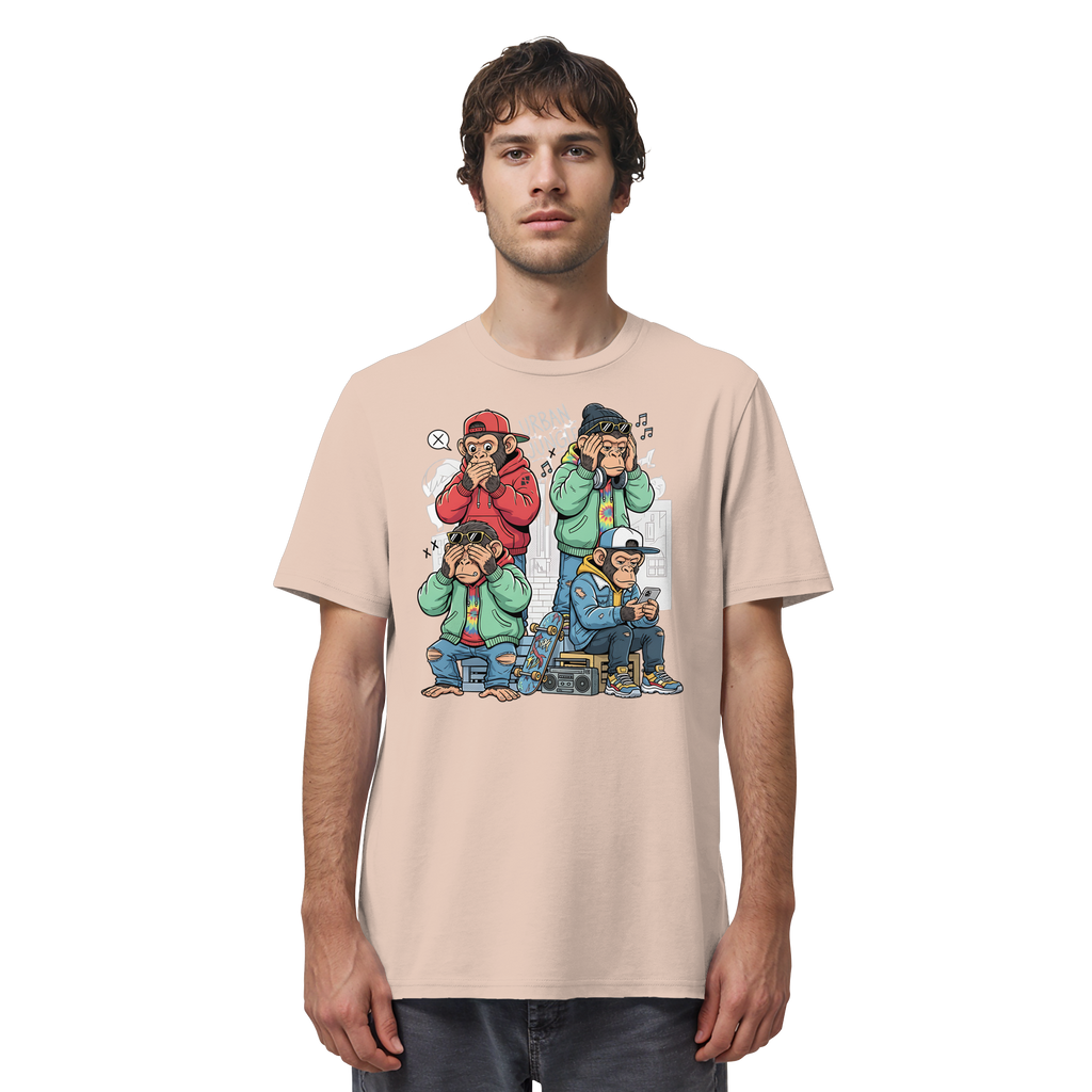 Die vier Stadtaffen - Organic Shirt