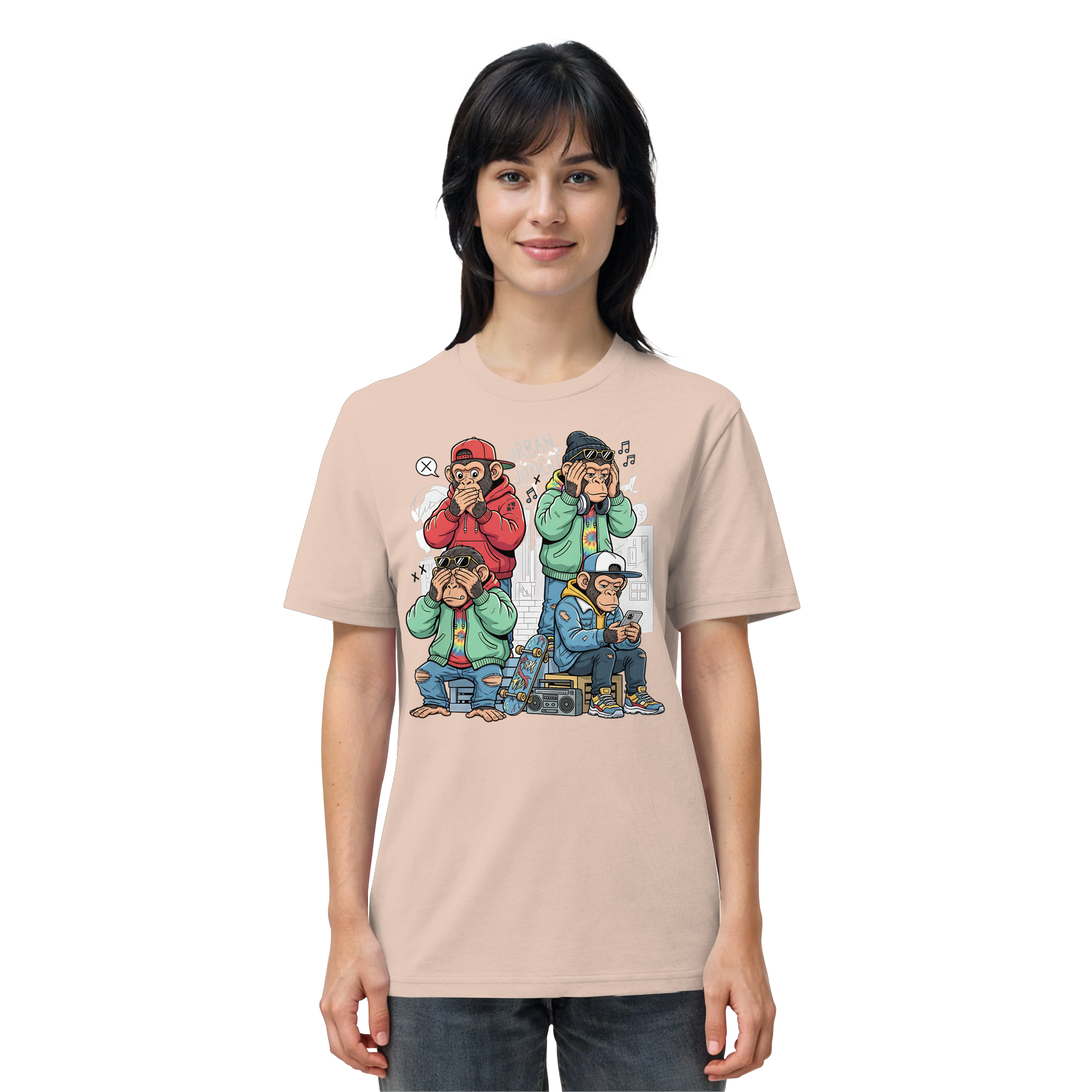 Die vier Stadtaffen - Organic Shirt