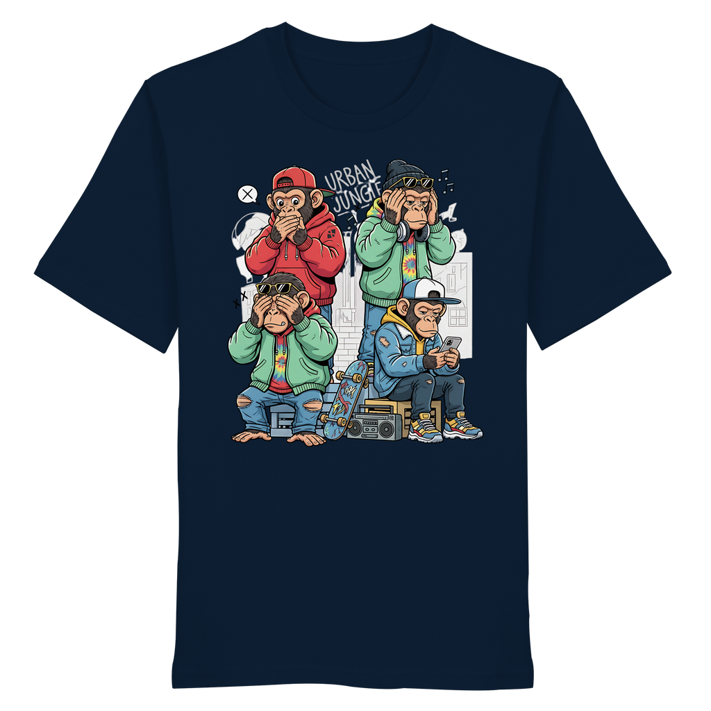 Die vier Stadtaffen - Organic Shirt