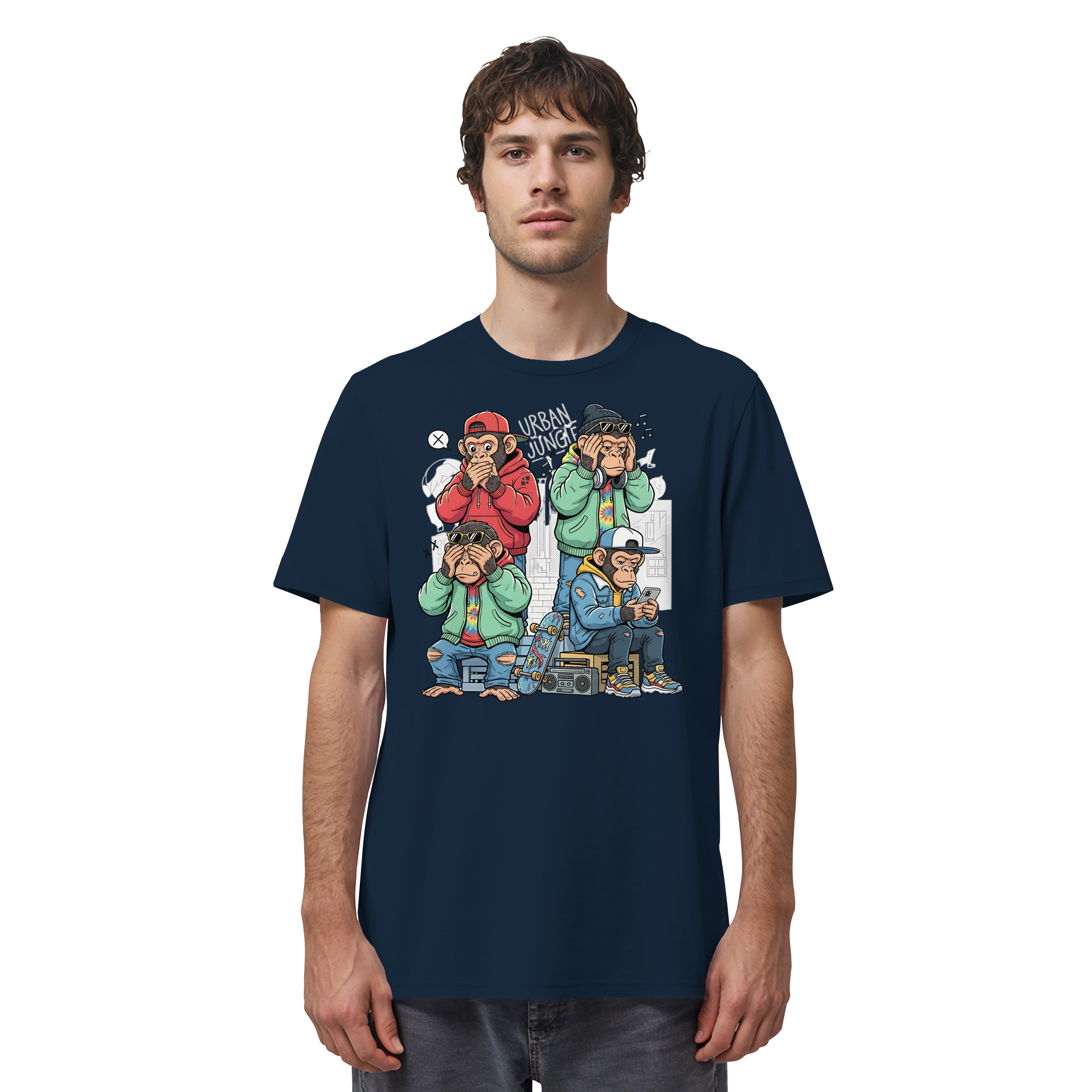 Die vier Stadtaffen - Organic Shirt